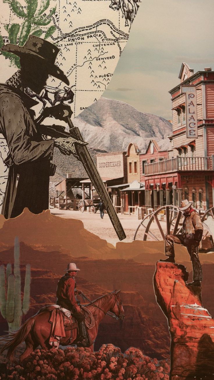 Yeehaw #wildwest #west #western #westernaesthetic #country #wallpaper # wallpaper. Western gunslinger art, Western artwork, Adventure aesthetic