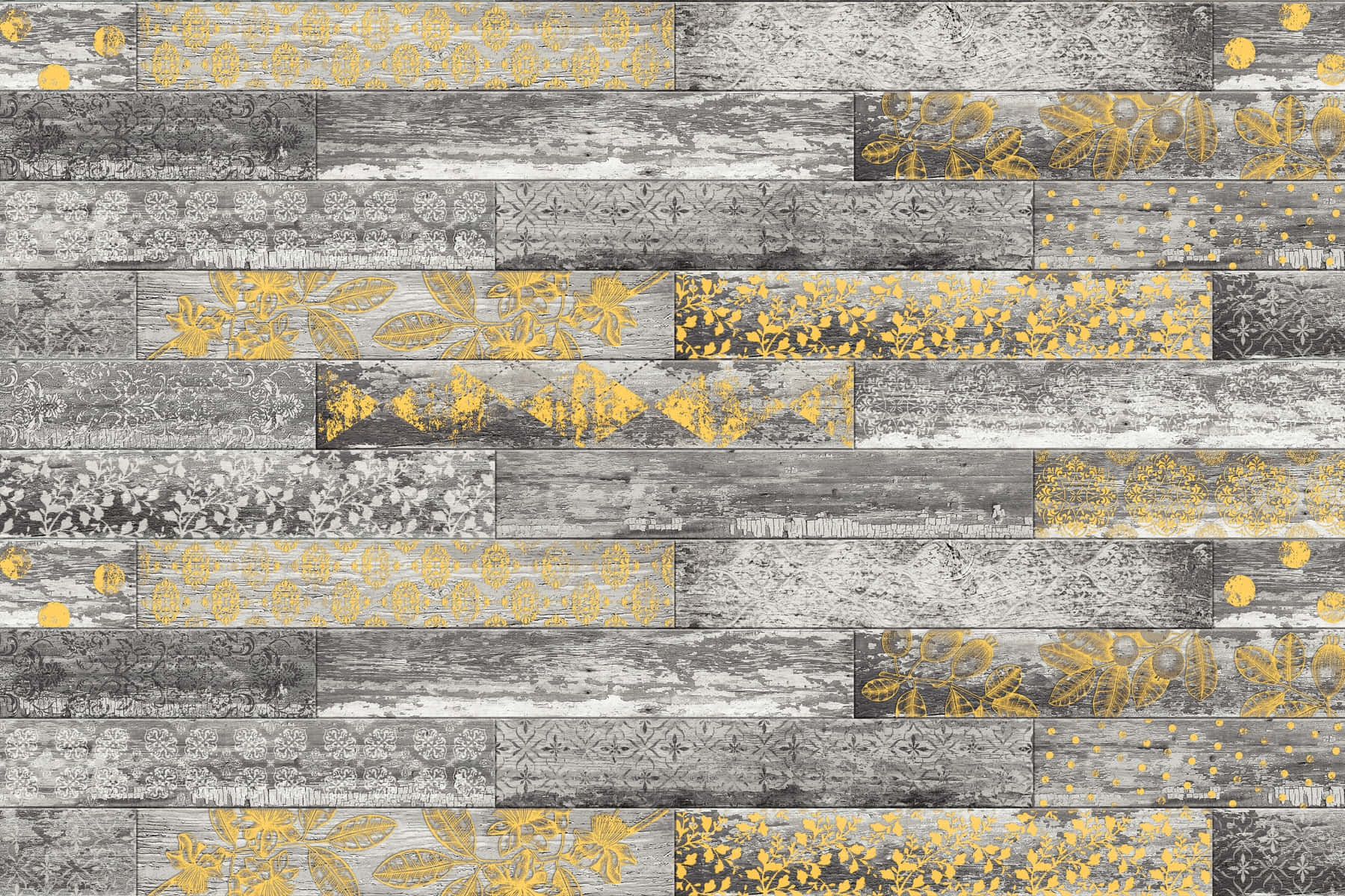 Bright Gray and Yellow Wallpaper
