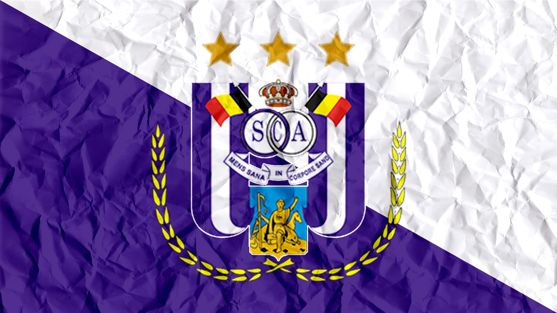 ⚽ Anderlecht soccer team・ 3MF File for 3D printing・Cults, image size:1920x1080