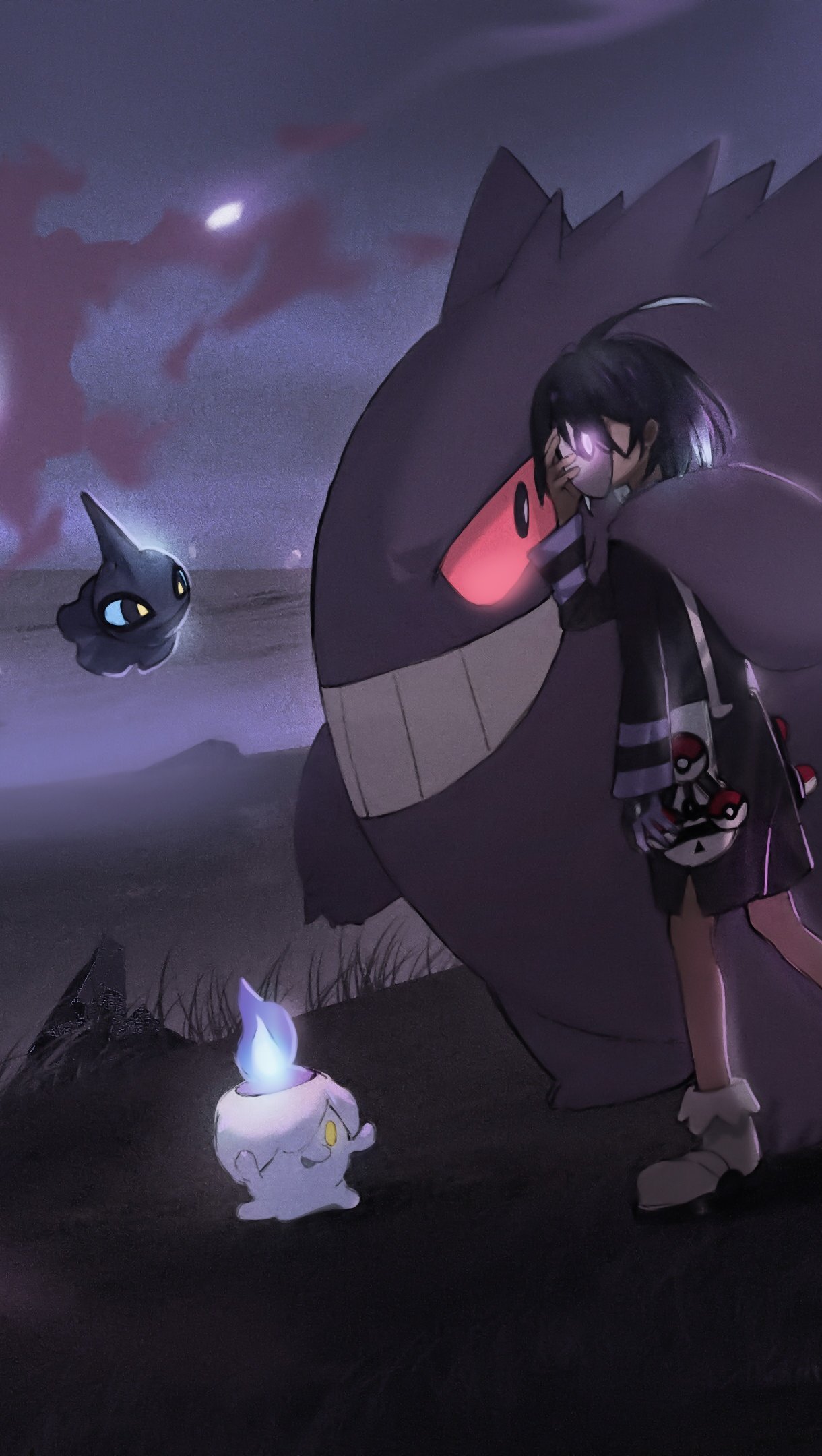 Allister y Gengar from Pokemon Sword and Shield Wallpaper 4k for iPhone and Mobile Phone
