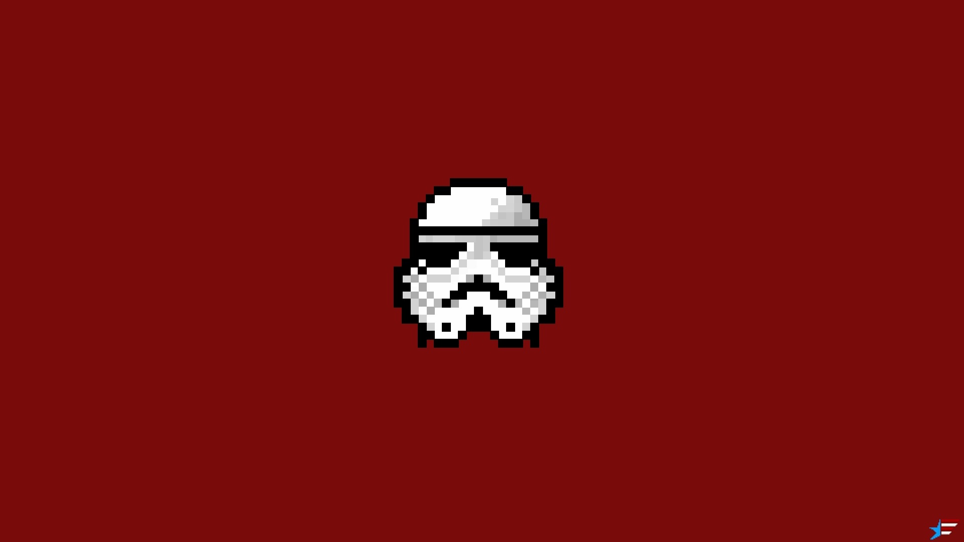 Download wallpaper star wars, star wars, attack, 8bit, stormtrooper, pixel art, storm trooper, 8 bit, section minimalism in resolution 1920x1080