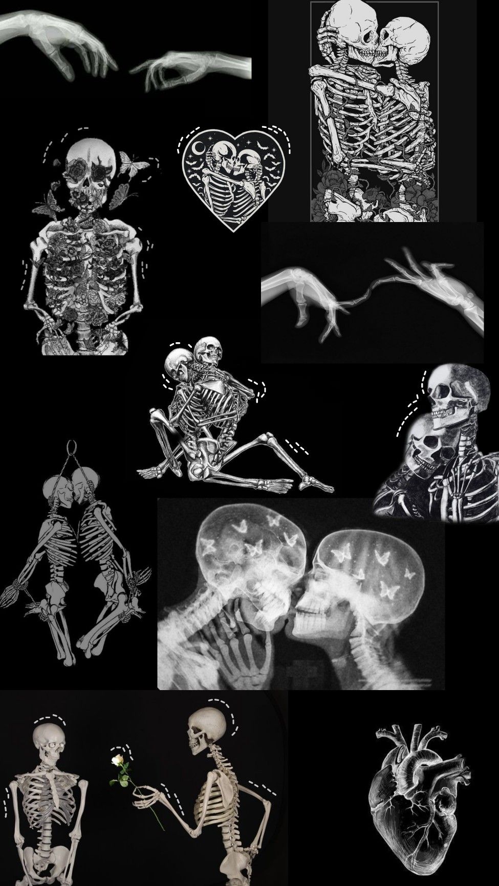 Grunge skeleton wallpaper. Simple phone wallpaper, Wallpaper, Love collage