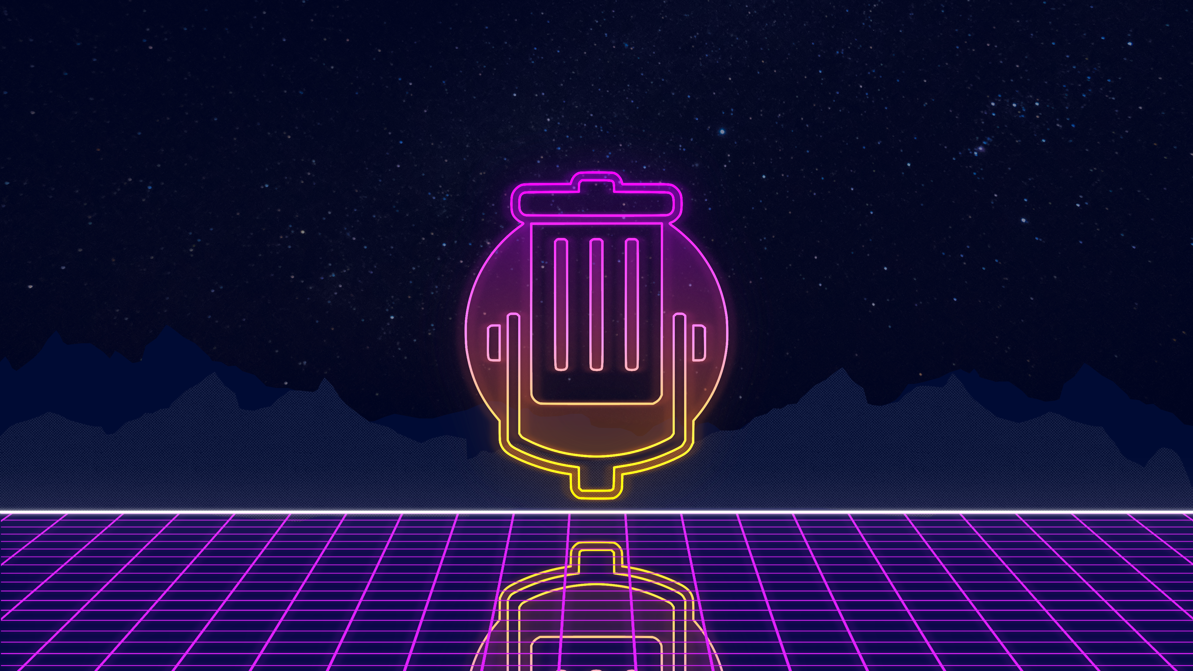 Outrun Trash Taste wallpaper [3840 x 2160]