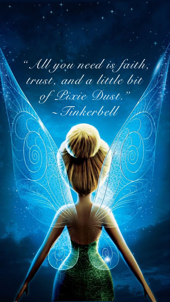 Tinker Bell iPhone Wallpaper with Quote. Tinkerbell disney, Tinkerbell wallpaper, Tinkerbell picture