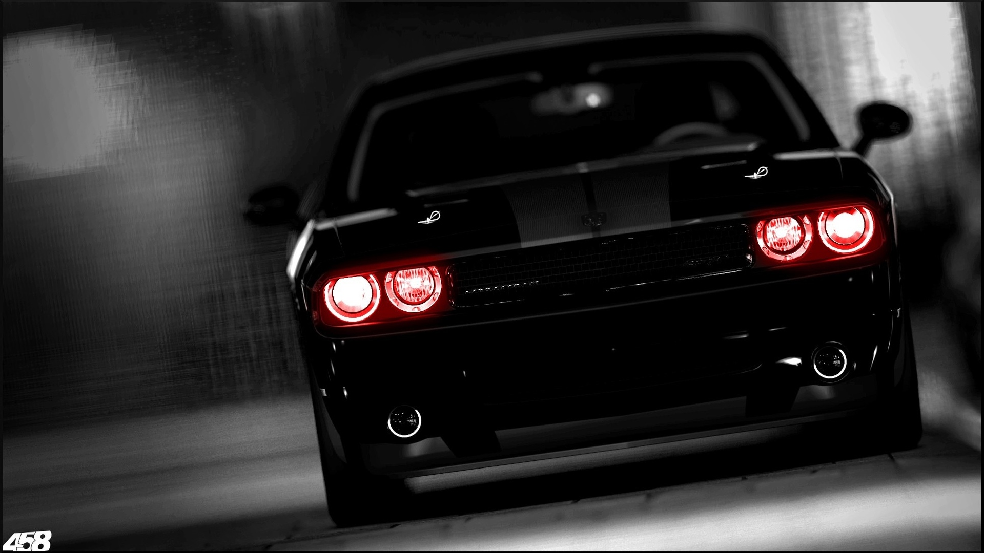 Dodge Challenger tuning muscle car dark wallpaperx1080