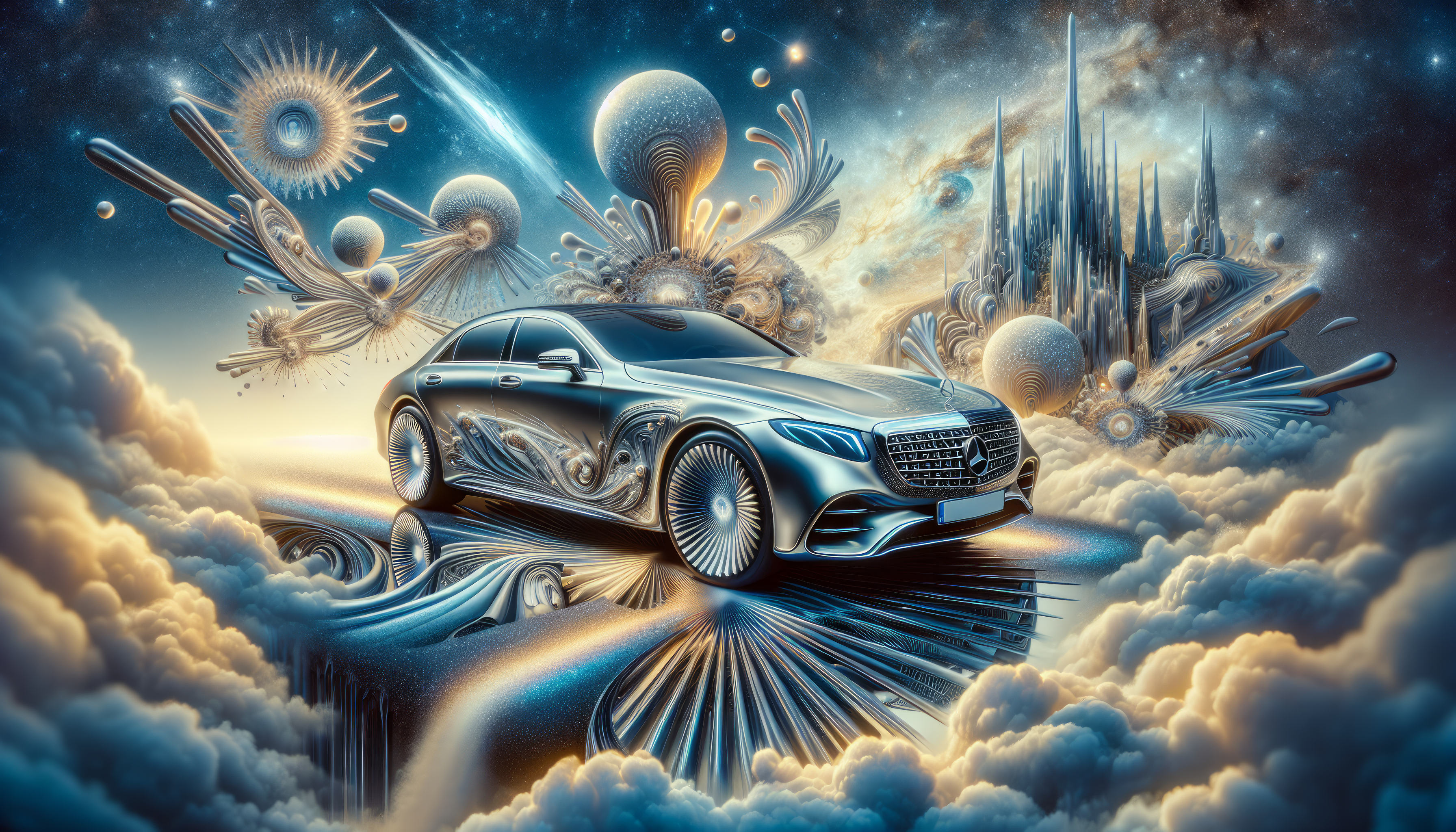 Futuristic Mercedes Benz HD Desktop