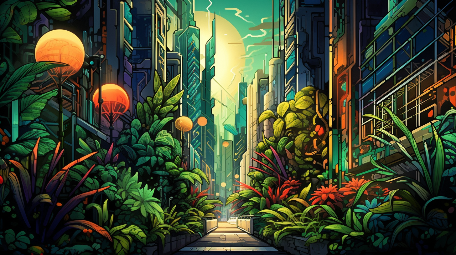 Graffiti Style Animals Urban Jungle