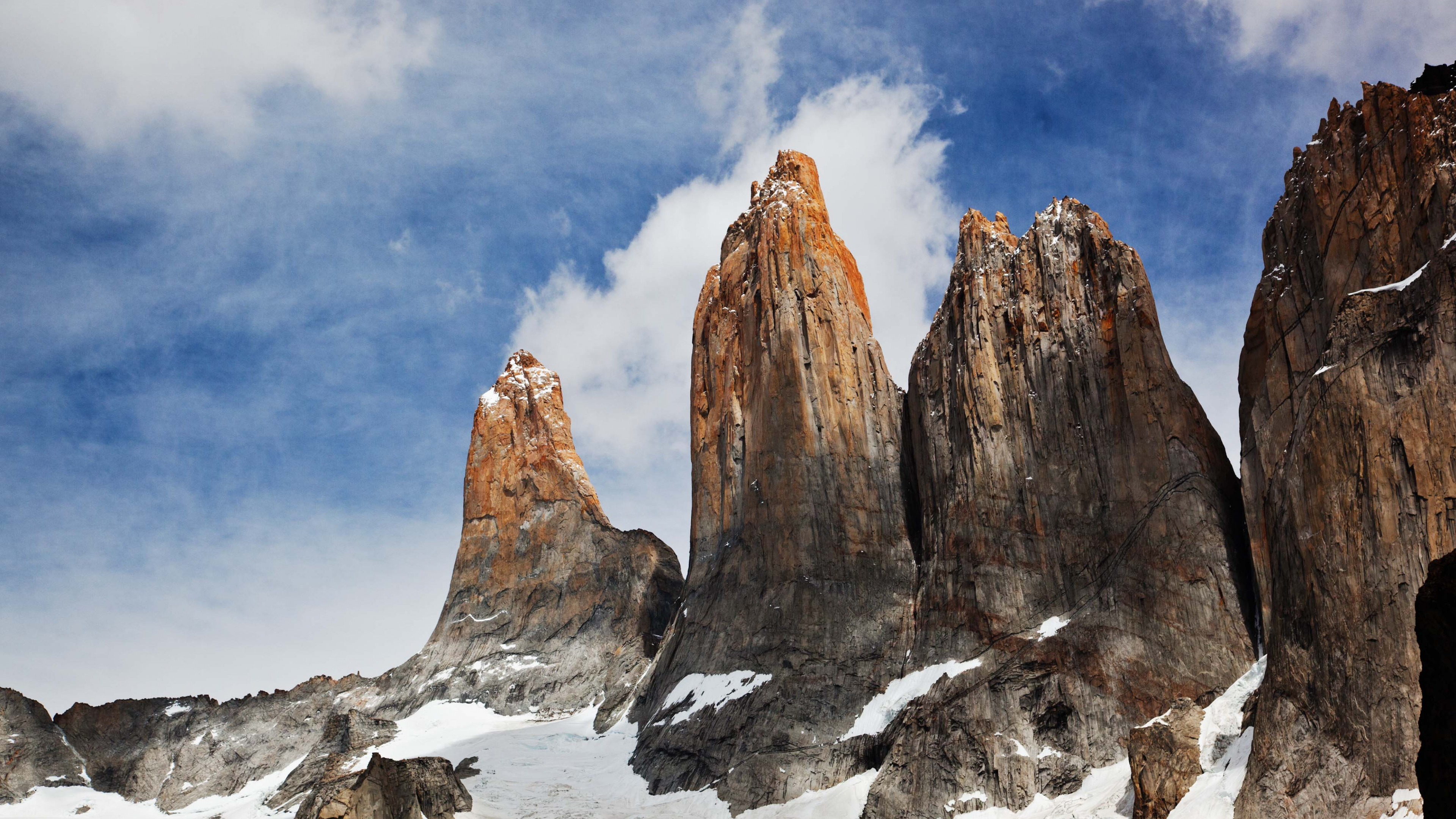 Wallpaper Torres del Paine, Chile, sky, mountains, 4k, Nature