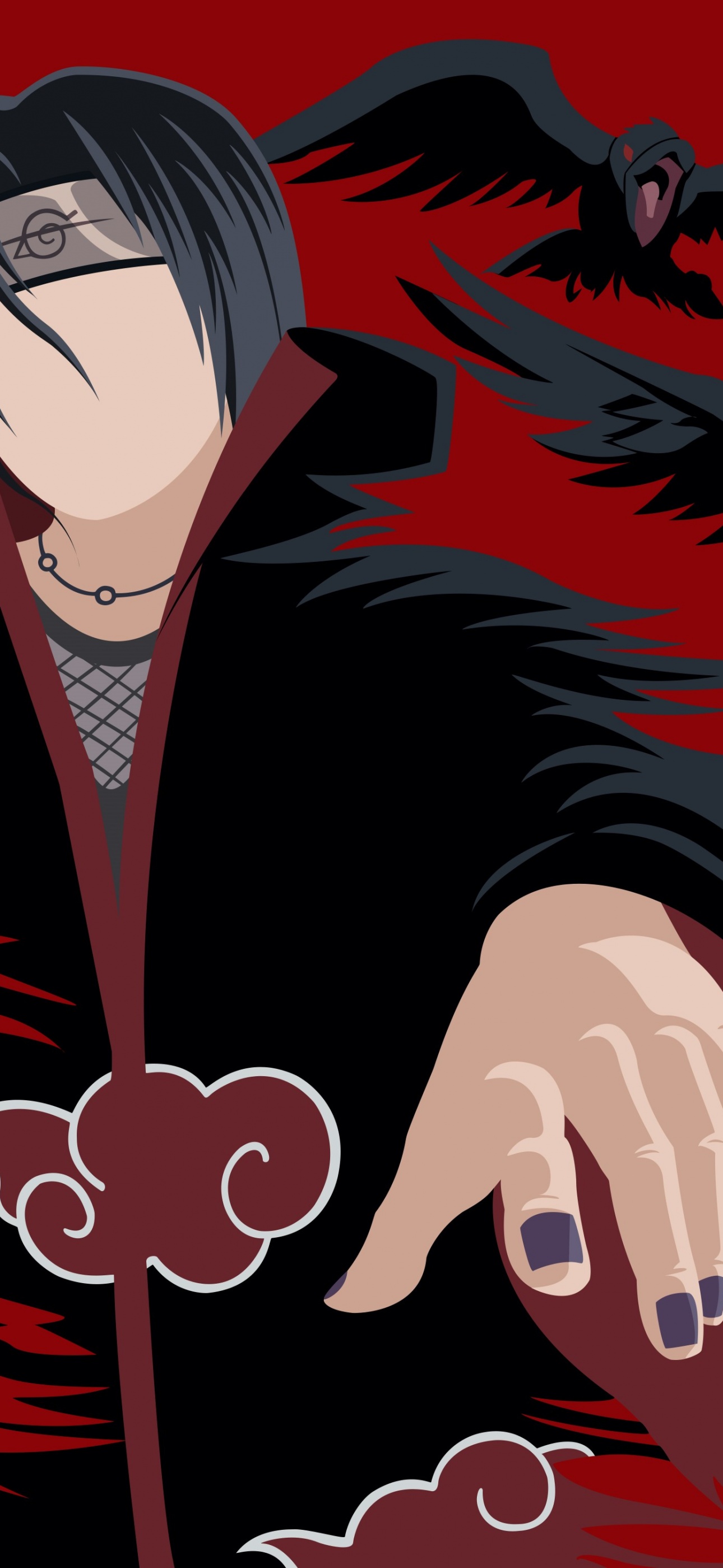 Itachi Uchiha Wallpaper 4K, 5K, Naruto, Minimal art
