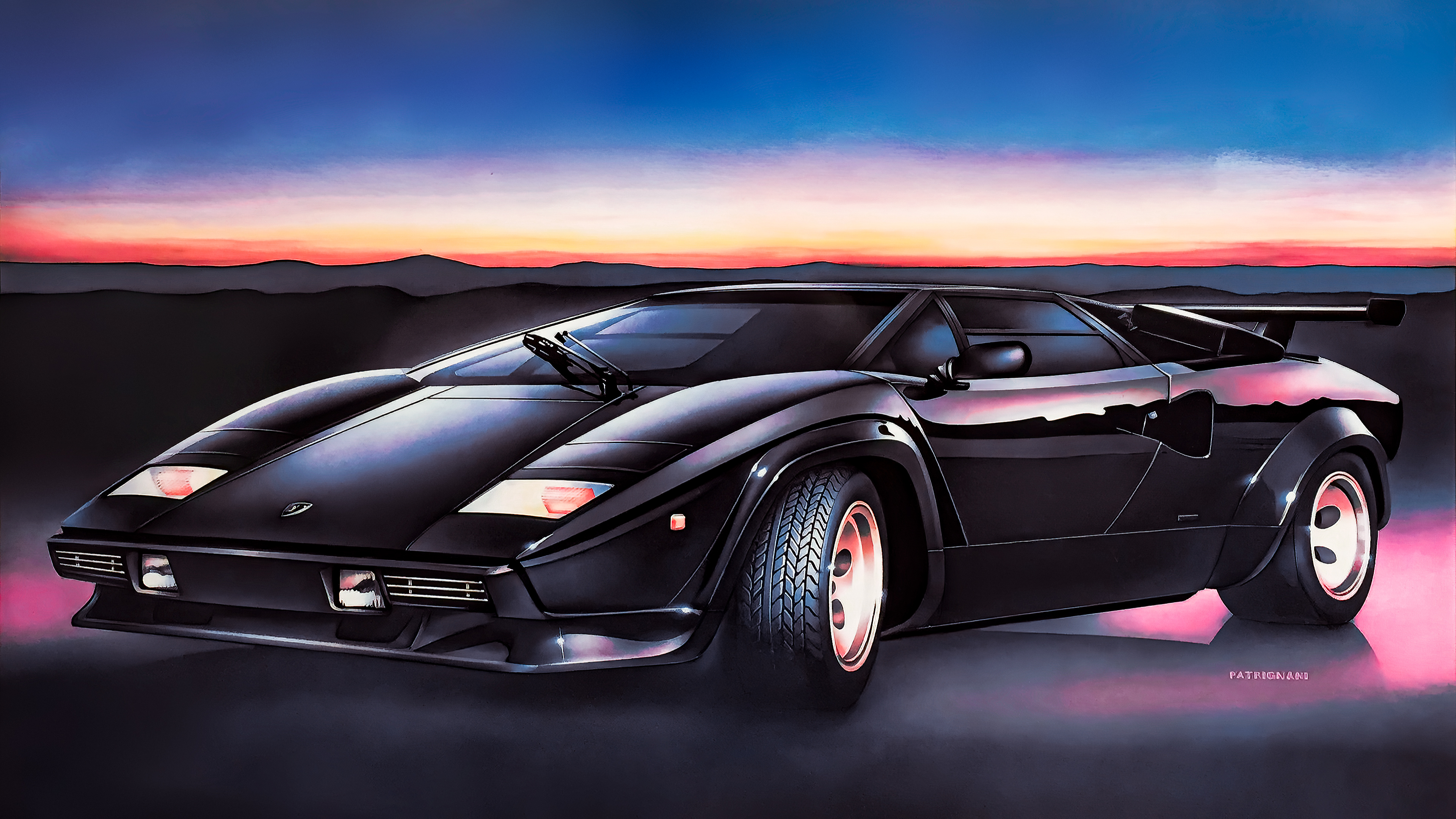Lamborghini Countach 5000 Painting Art 4k Wallpaper, HD Cars Wallpaper, 4k Wallpaper, Image, Background, Photos and Picture