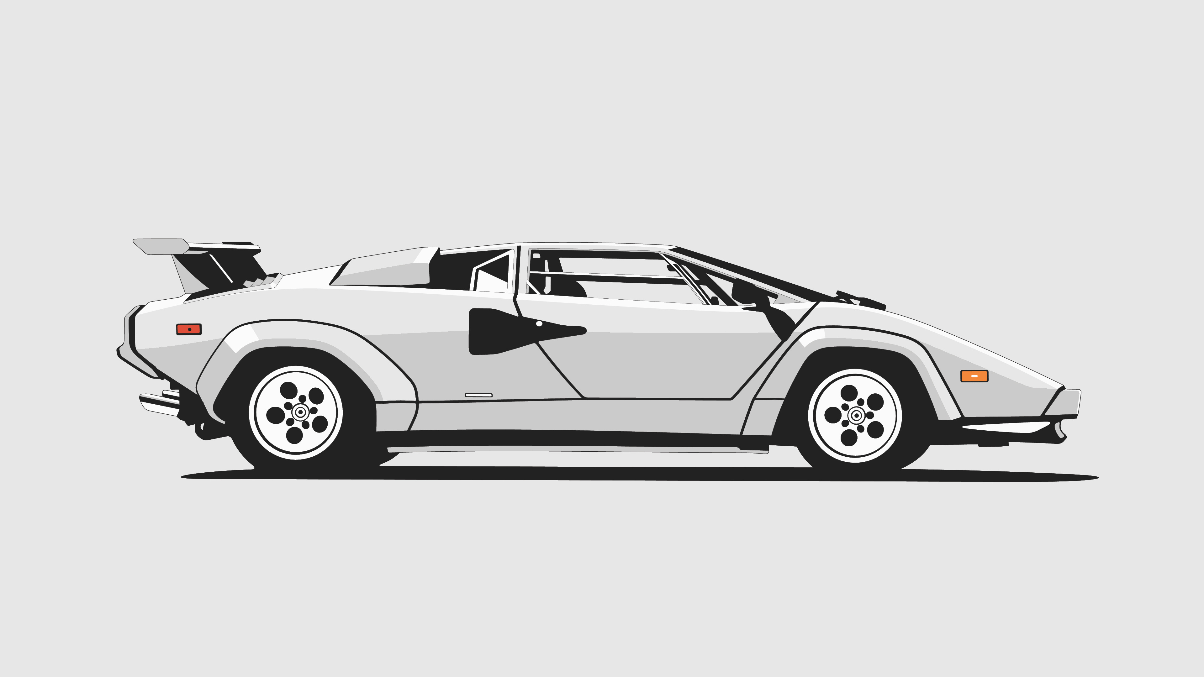 Lamborghini Countach 4K wallpaper