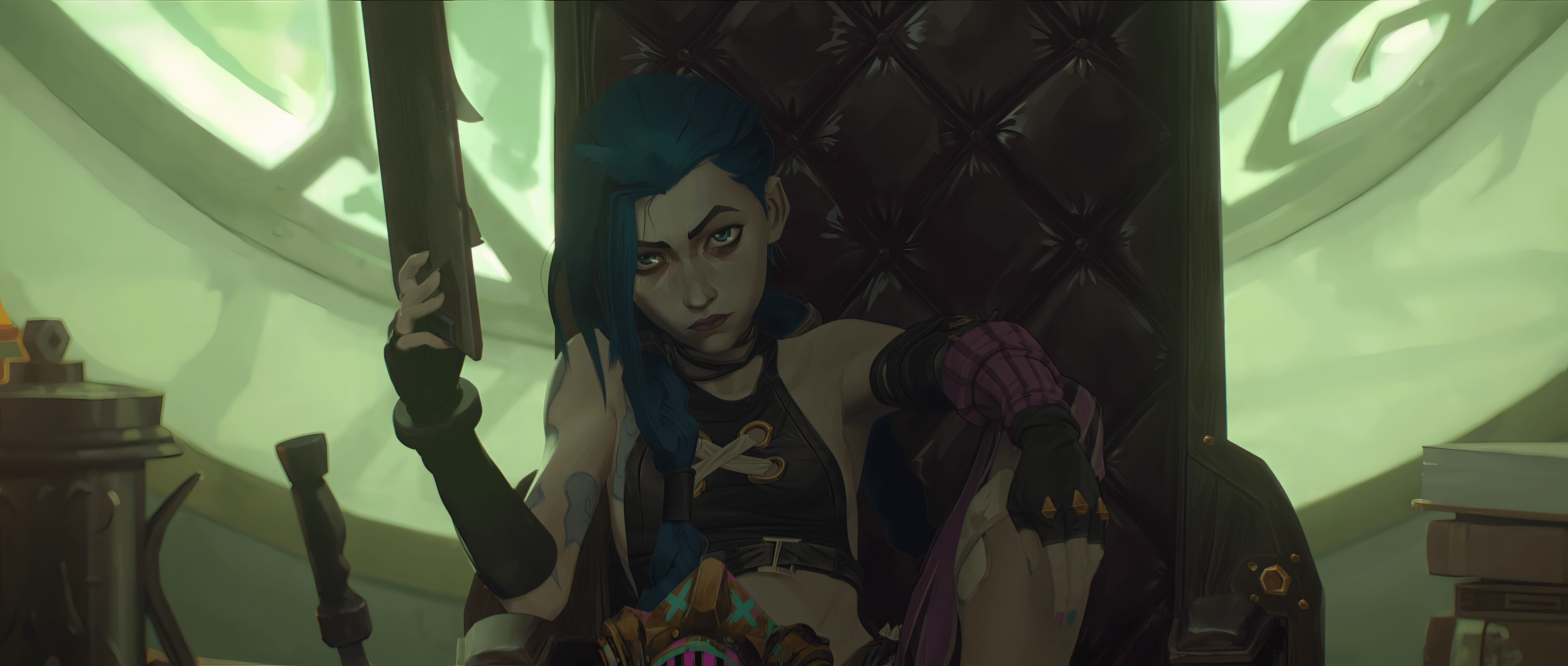 no spoilers 4k Boss Jinx Wallpaper