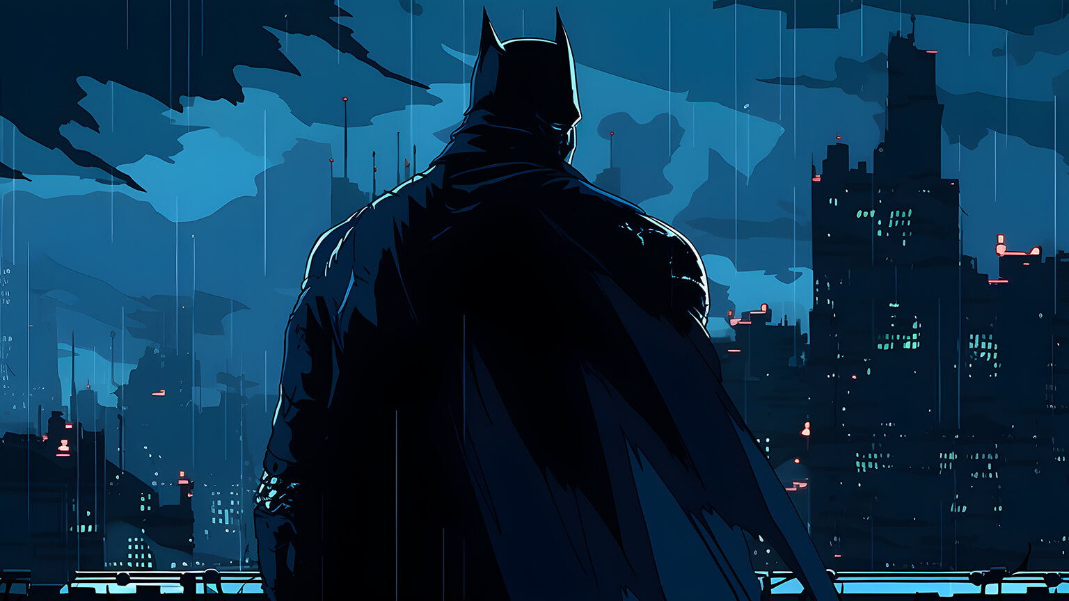 Batman & Night City Comics Desktop