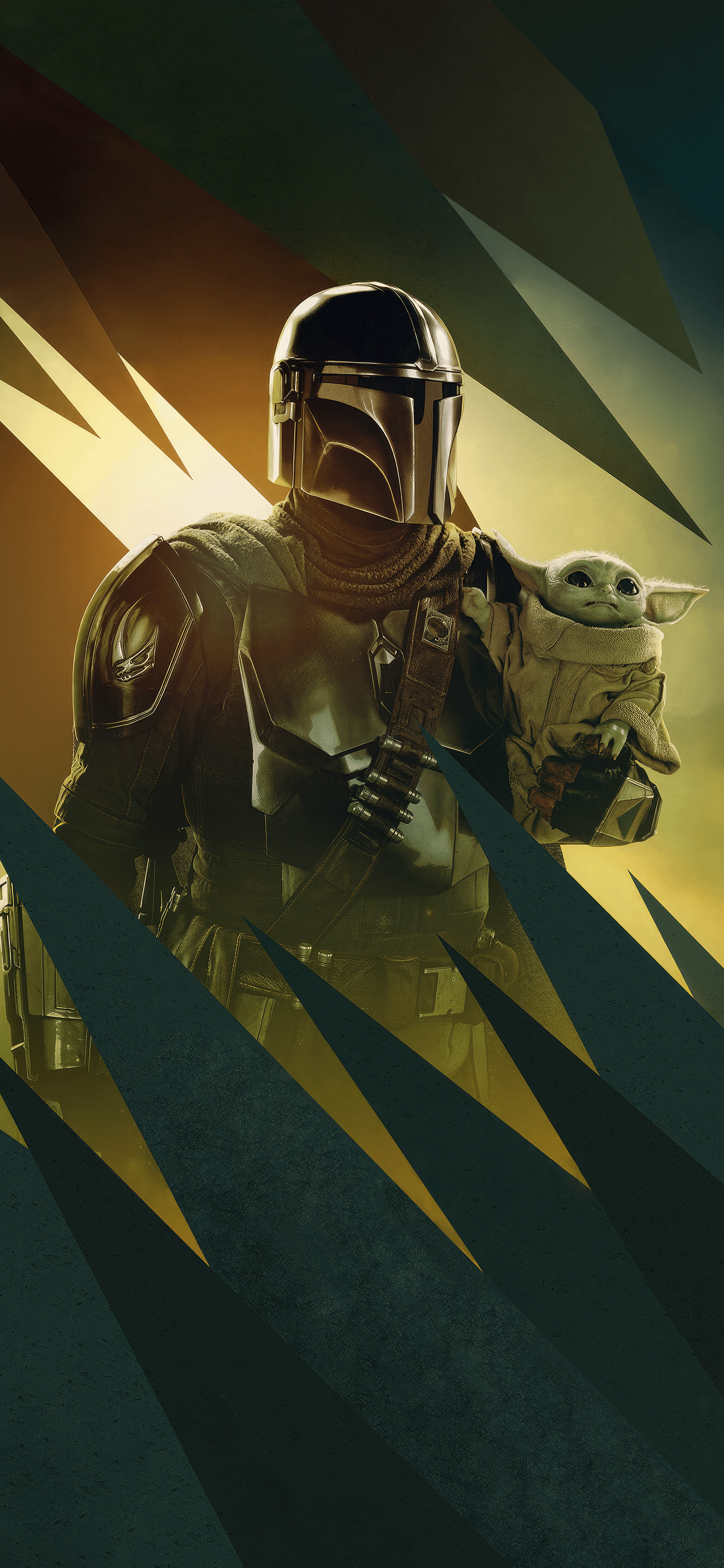 Converted the new Mandalorian Character Posters into mobile wallpaper