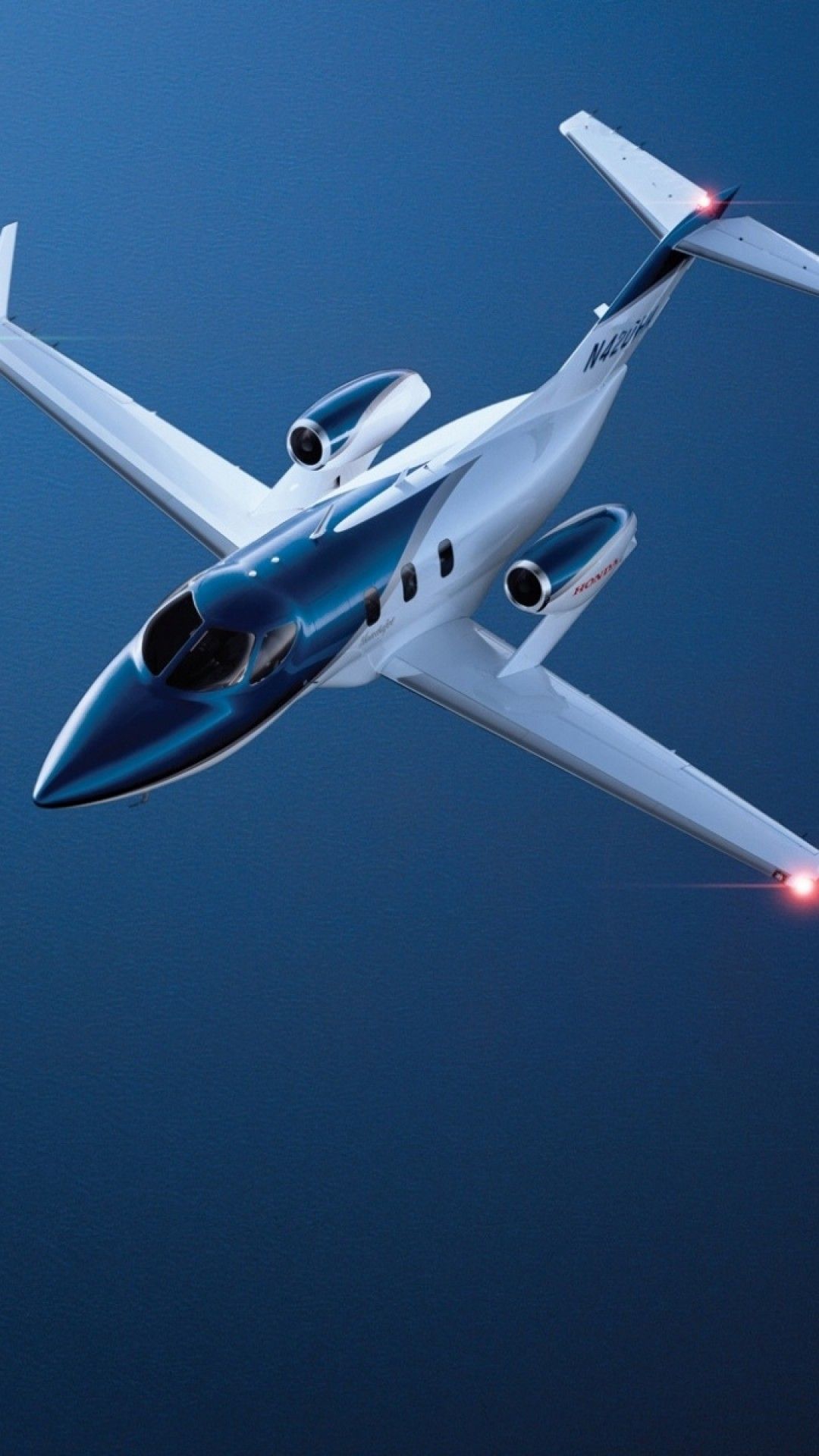 Private Jet Plane Blue HD Wallpaper