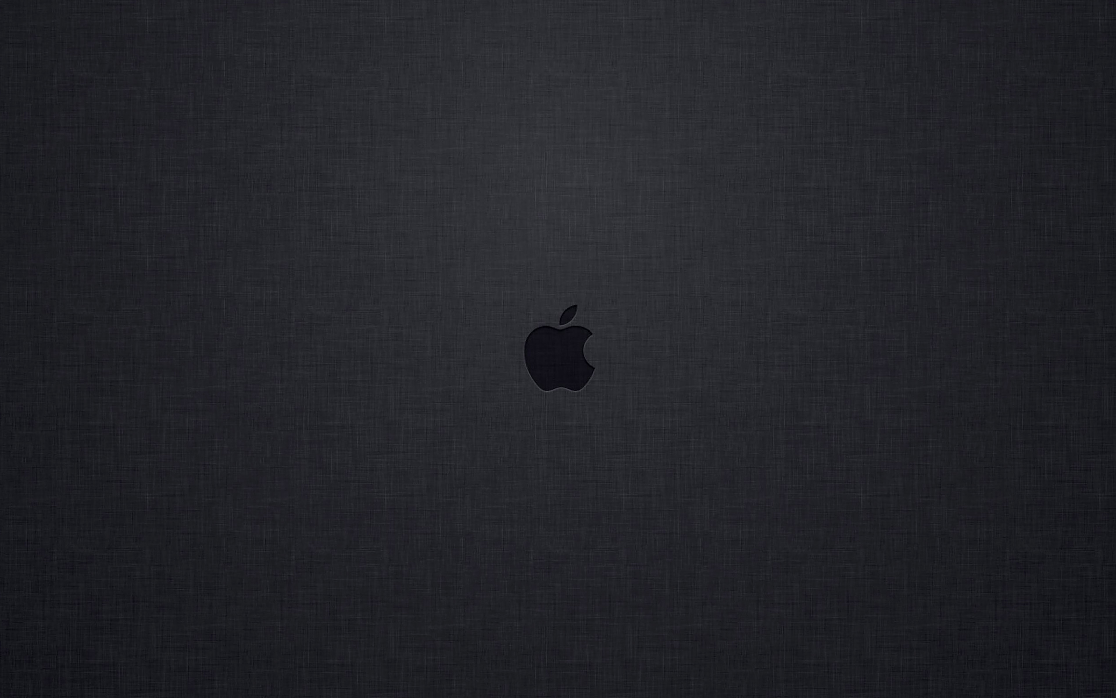 Wallpaper Tiny Apple Logo Dark