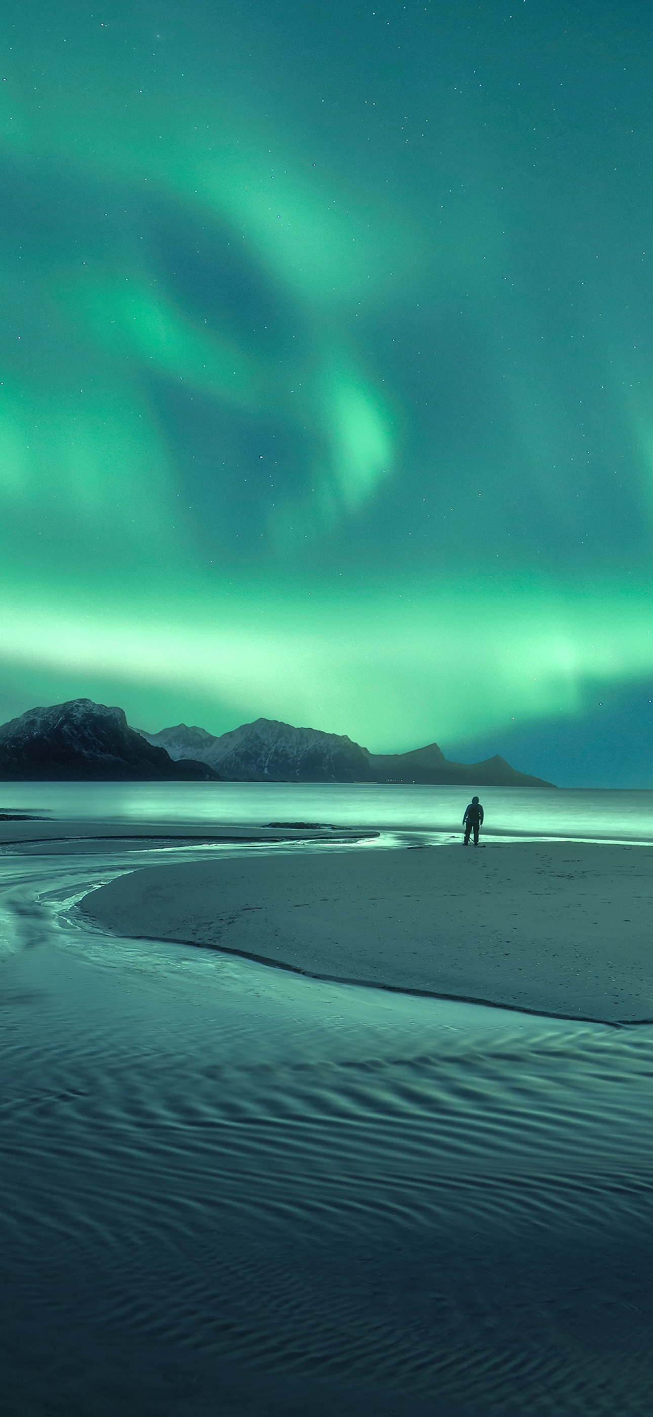 Northern Lights Wallpaper 4K, Aesthetic, Aurora Borealis