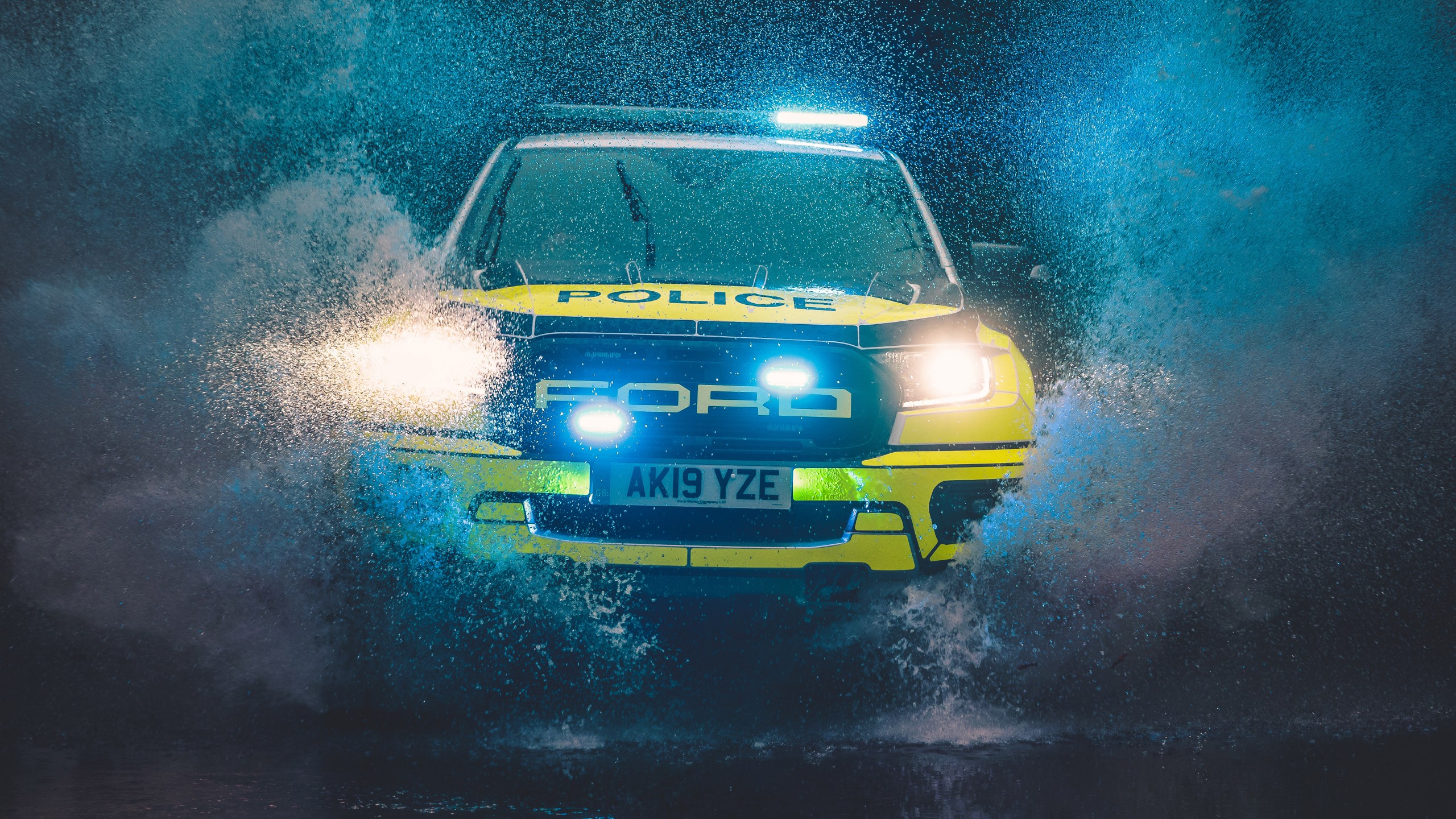 Ford Ranger Raptor Police 2019 4K 3 Wallpaper Car Wallpaper