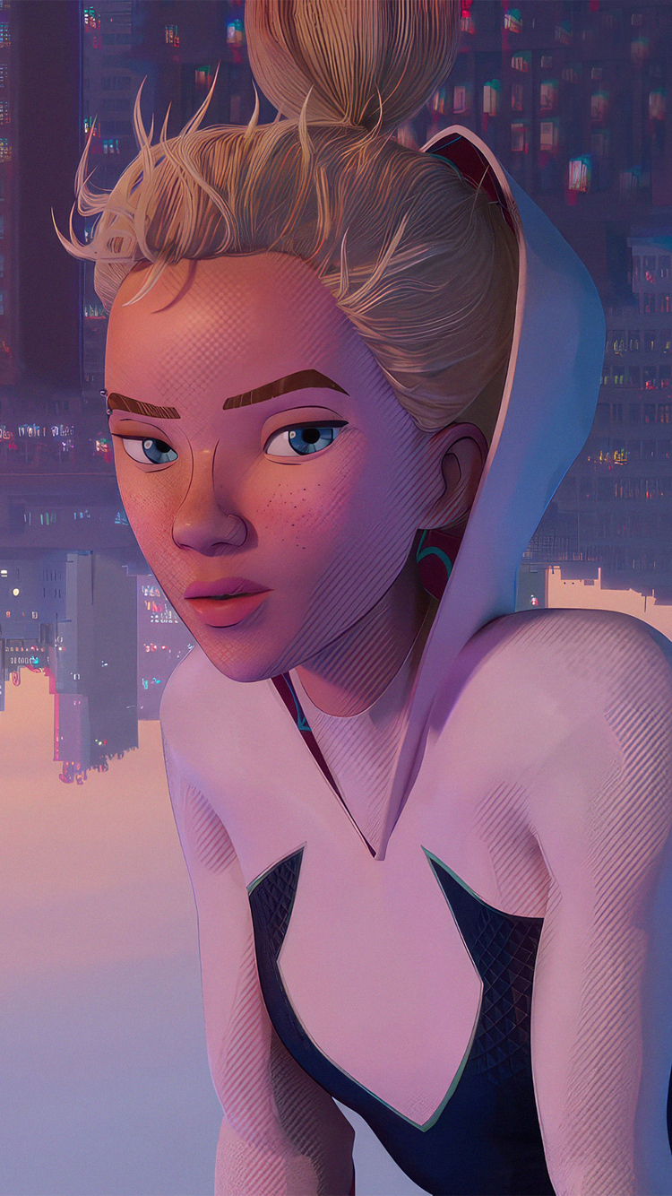Gwen Stacy And Miles Morales Talking iPhone 6, iPhone 6S, iPhone 7 , HD 4k Wallpaper, Image, Background, Photos and Picture
