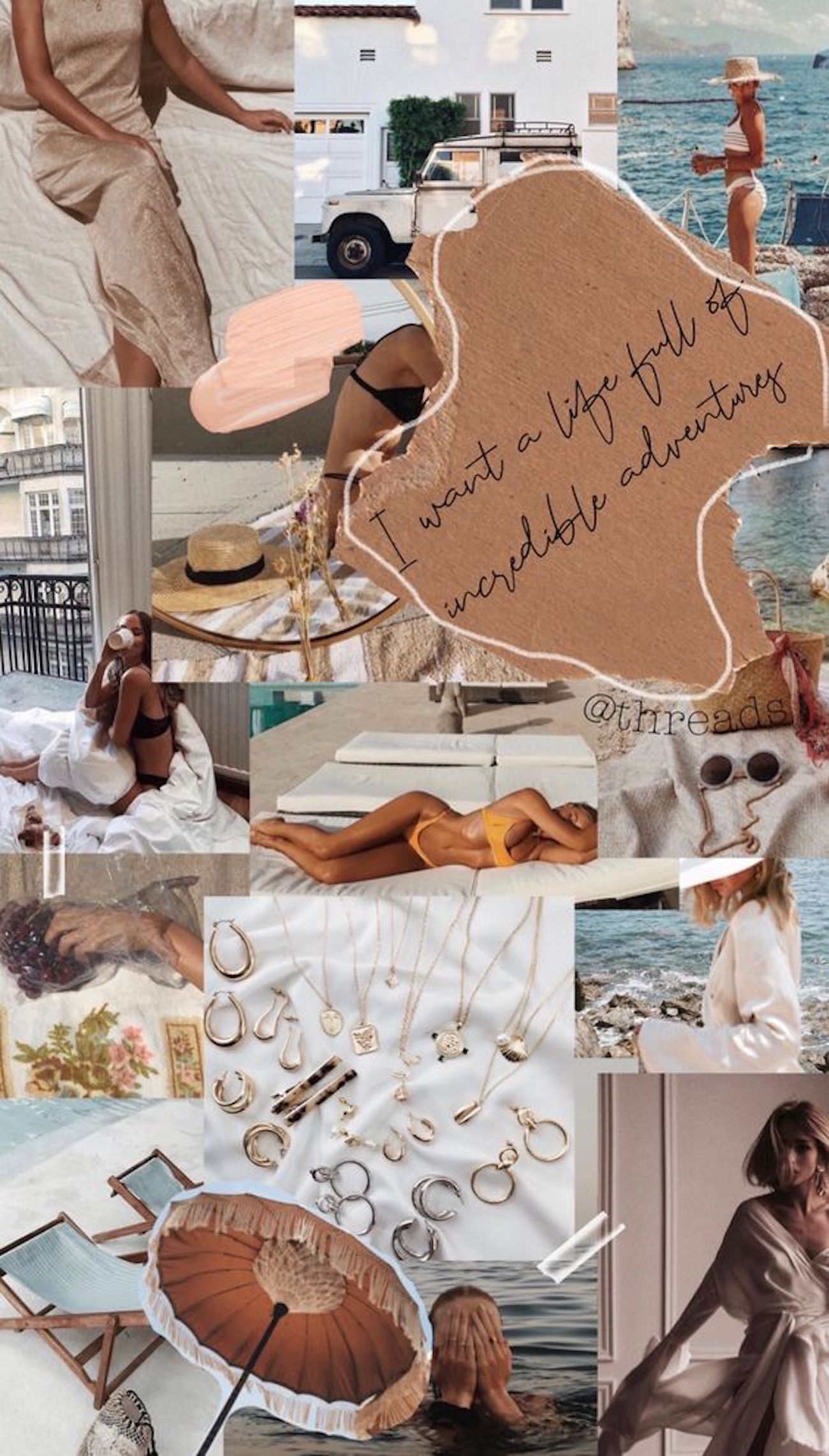 Fashion Collage Background For Your Phone IN THE CITY