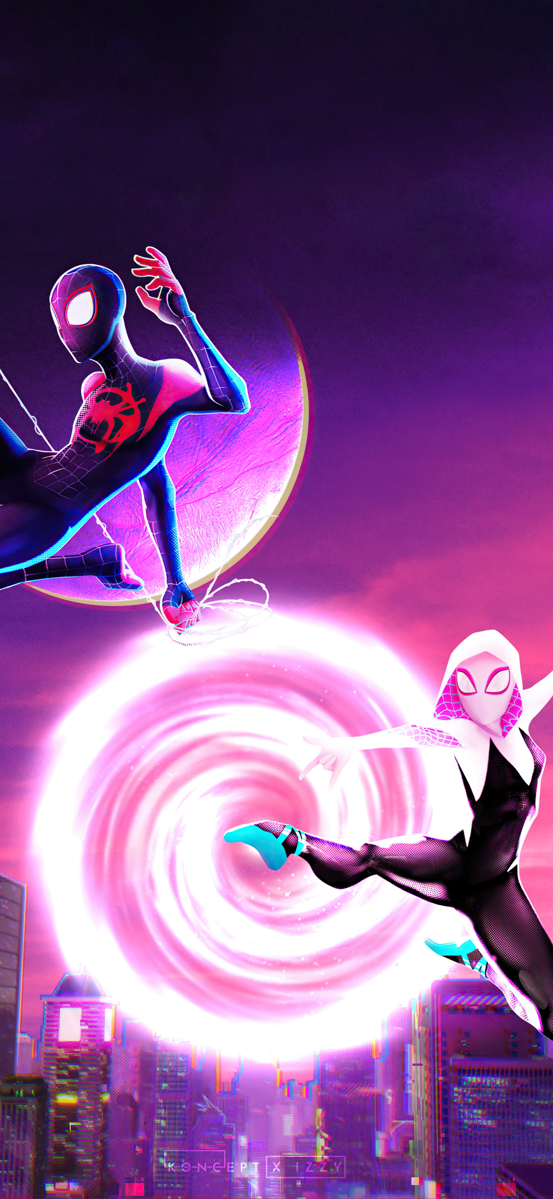 Gwen Stacy And Spiderman Into The Spider Verse iPhone XS, iPhone 10, iPhone X , HD 4k Wallpaper, Image, Background, Photos and Picture