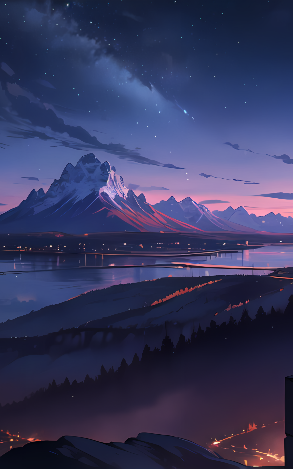 Anime Landscape Phone Wallpaper