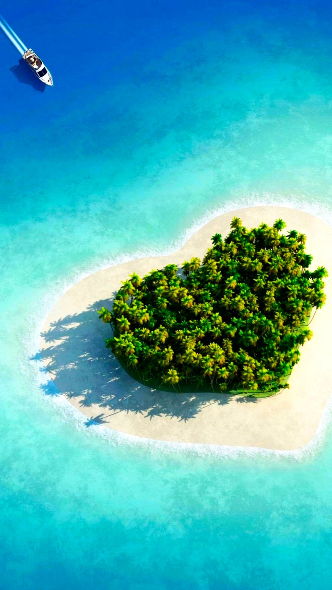 Mobile wallpaper: Beach, Summer, Earth, Island, Heart, Tropical, Maldives, 1214597 download the picture for free