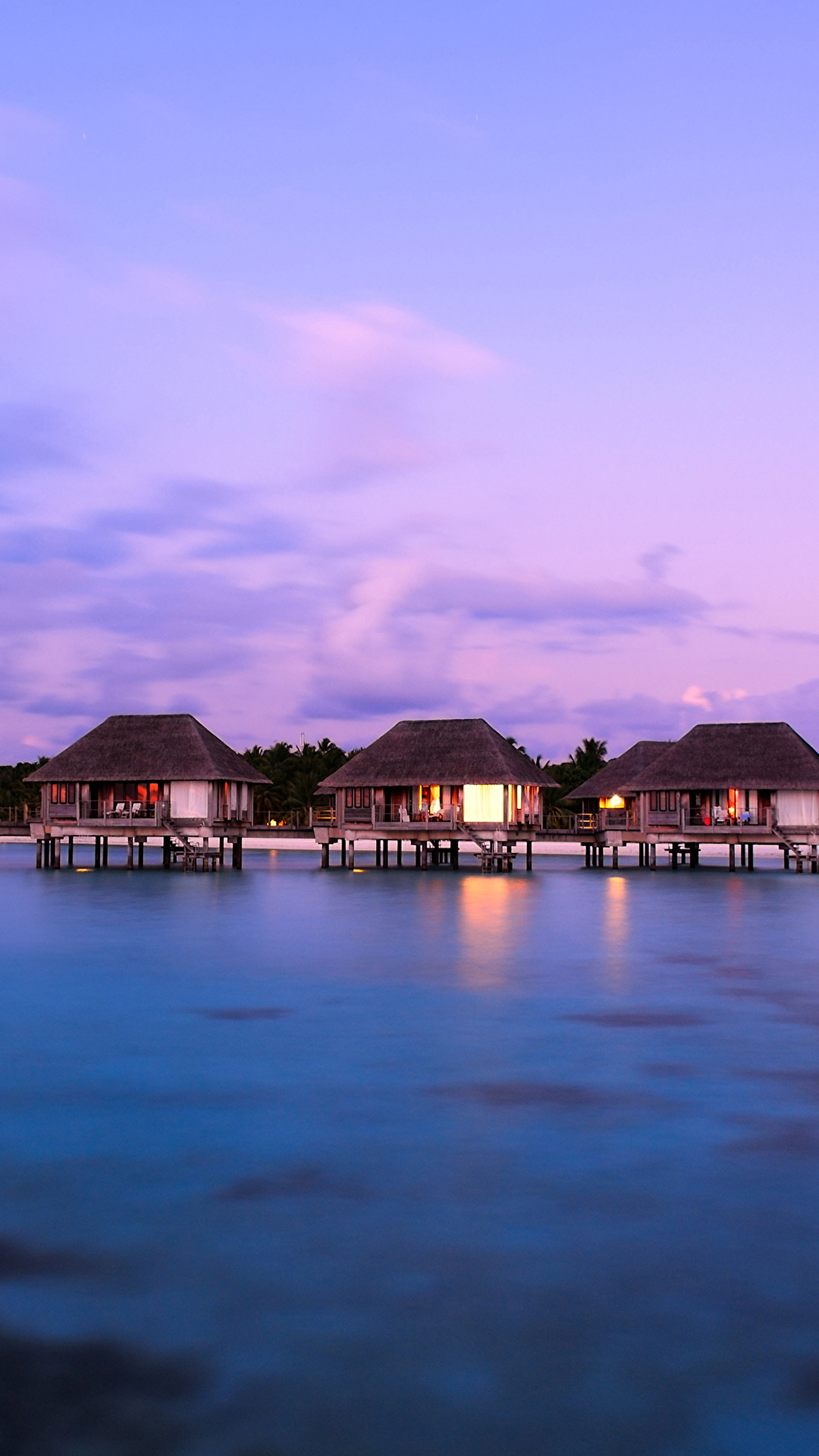 Picture Maldives Bungalow Nature Tropics 1080x1920