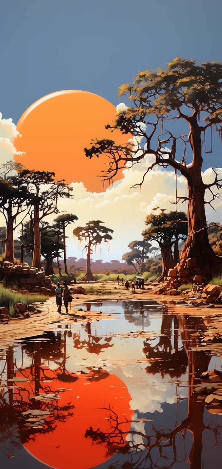 African Landscape iPhone Wallpaper 4K iPhone Wallpaper. Scenery wallpaper, 4k wallpaper iphone, iPhone dynamic wallpaper