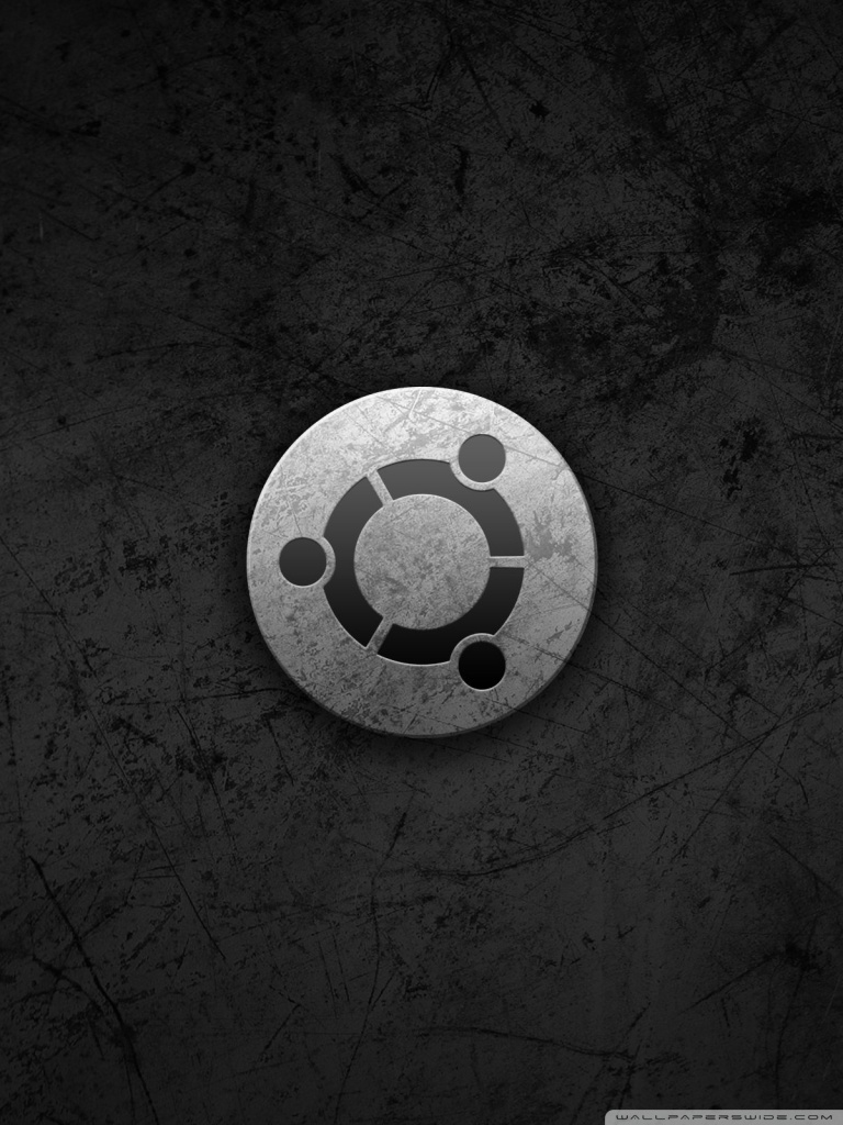 Ubuntu Metal Style Logo Ultra HD Desktop Background Wallpaper for 4K UHD TV, Multi Display, Dual Monitor, Tablet