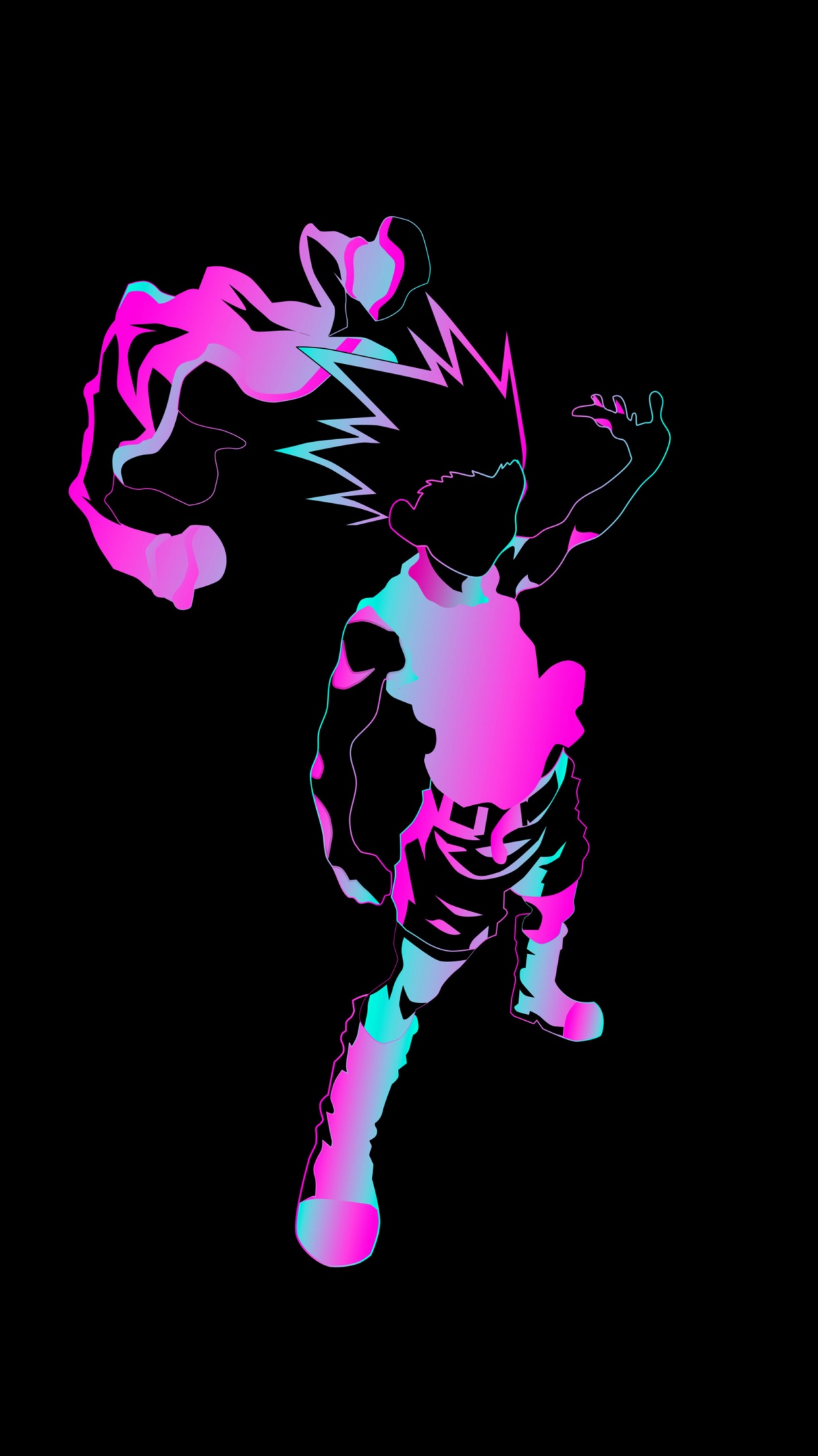 Hunter x Hunter Wallpaper 4K, Aesthetic anime, Black background