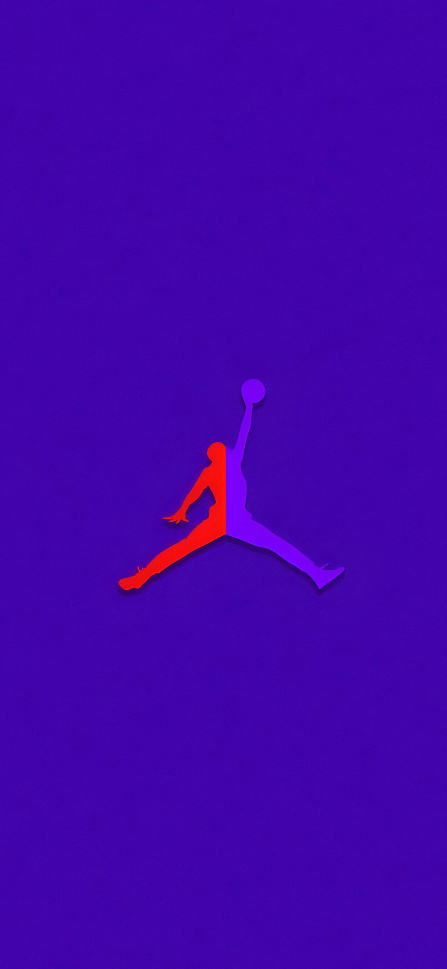 Red Purple Air Jordan Logo Art Wallpaper Wallpaper IPhone
