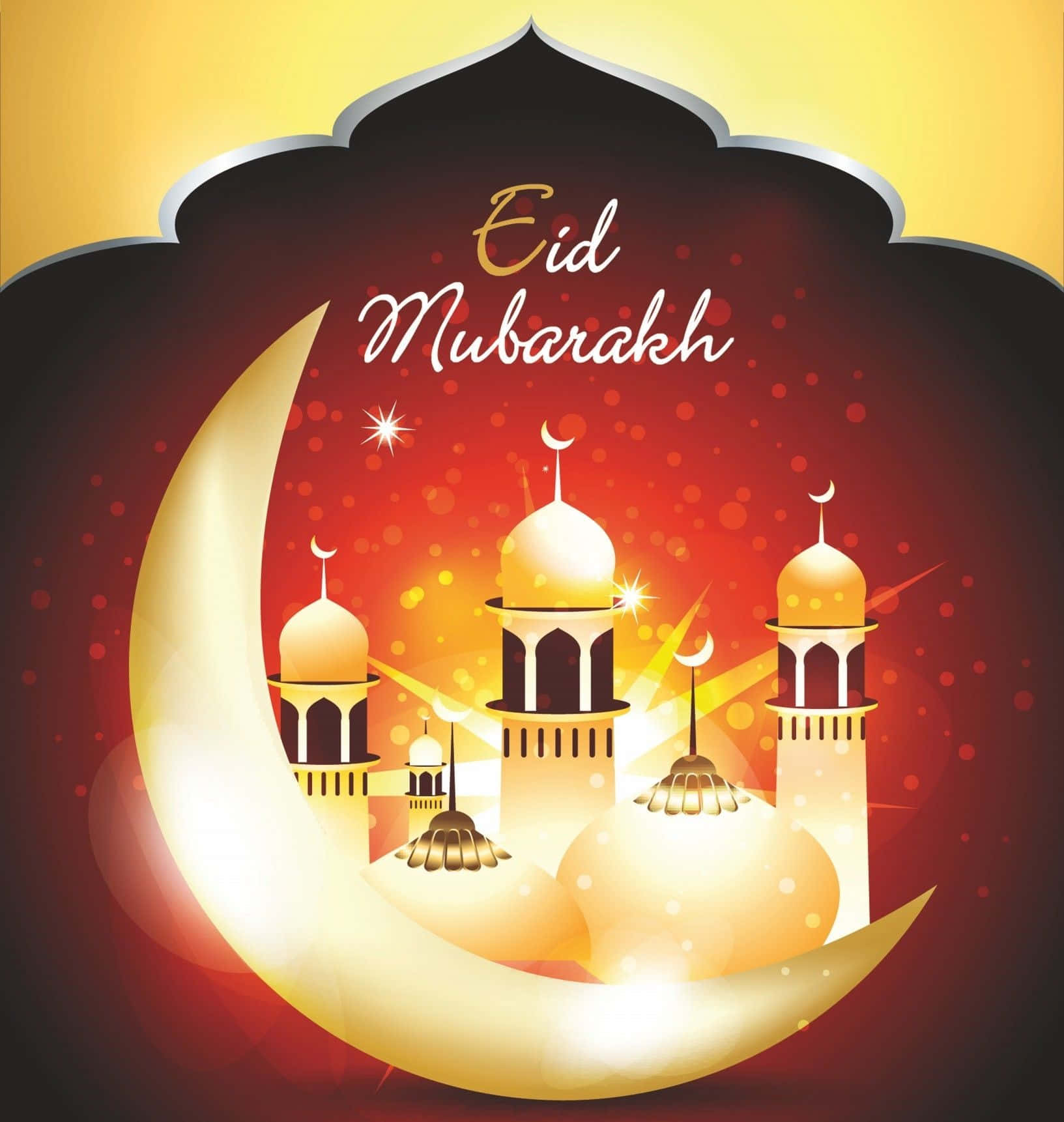 Download Eid Mubarak Greeting Card With