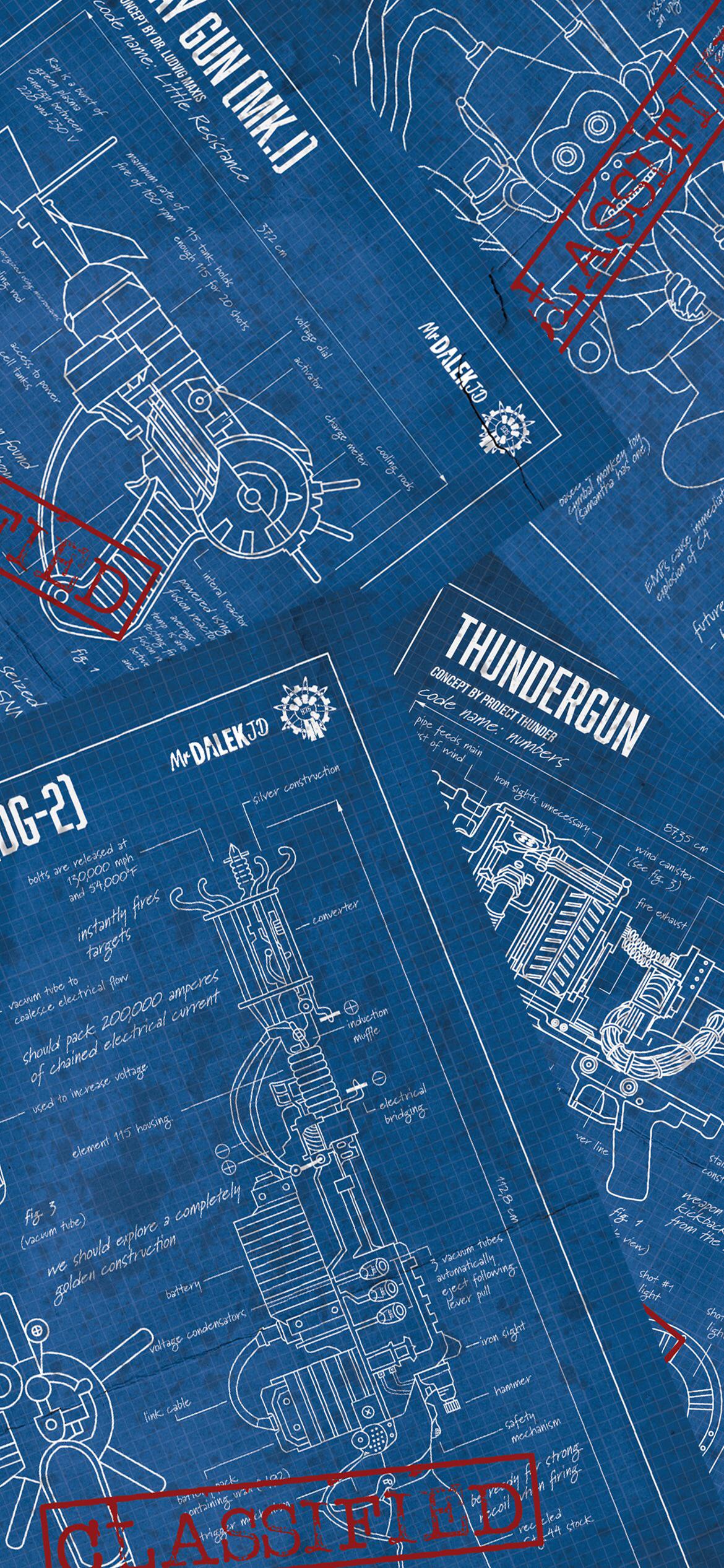 I made this phone wallpaper of the wonder weapon blueprints!
