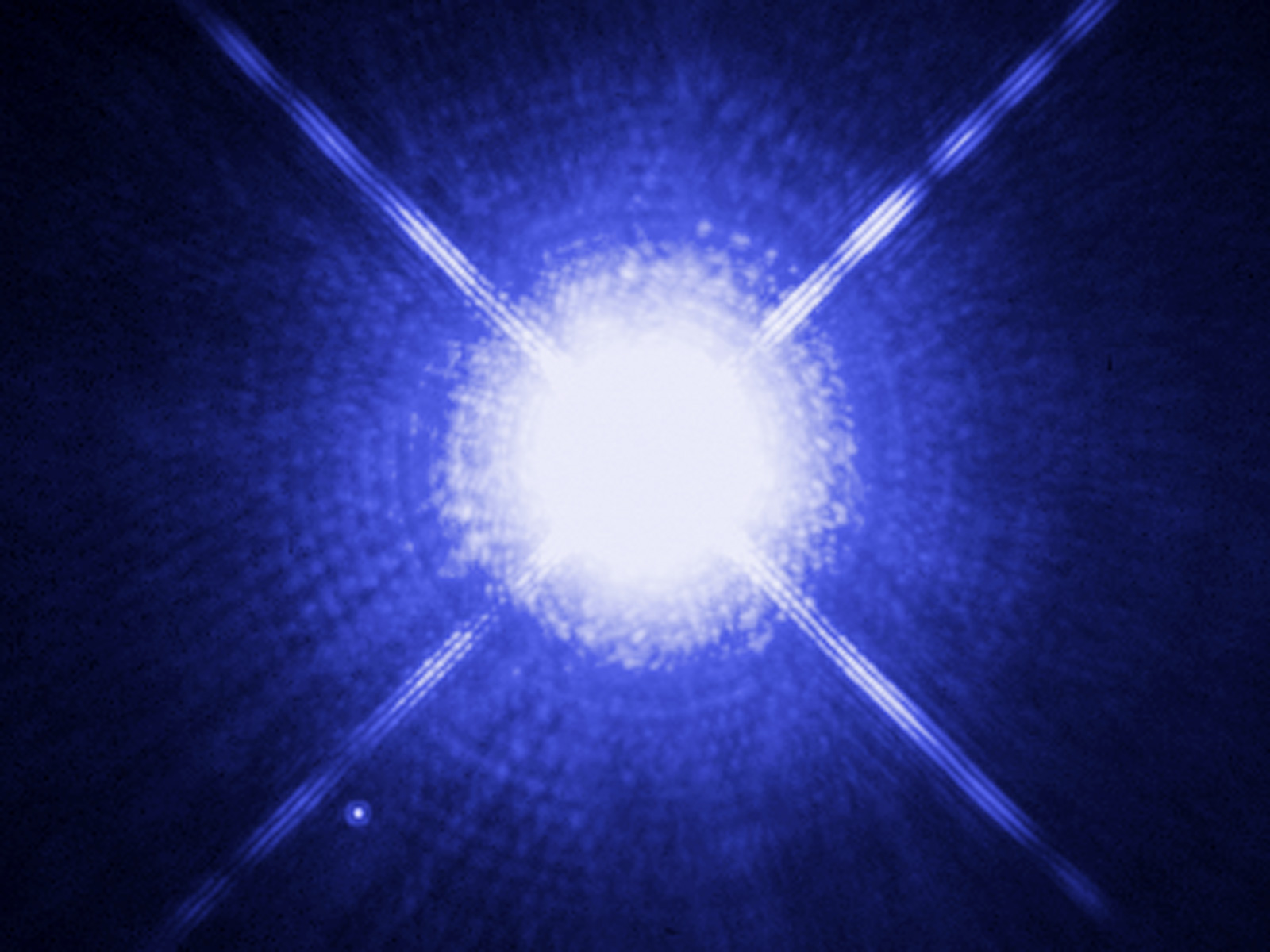 The Dog Star, Sirius A, And Its Tiny Companion