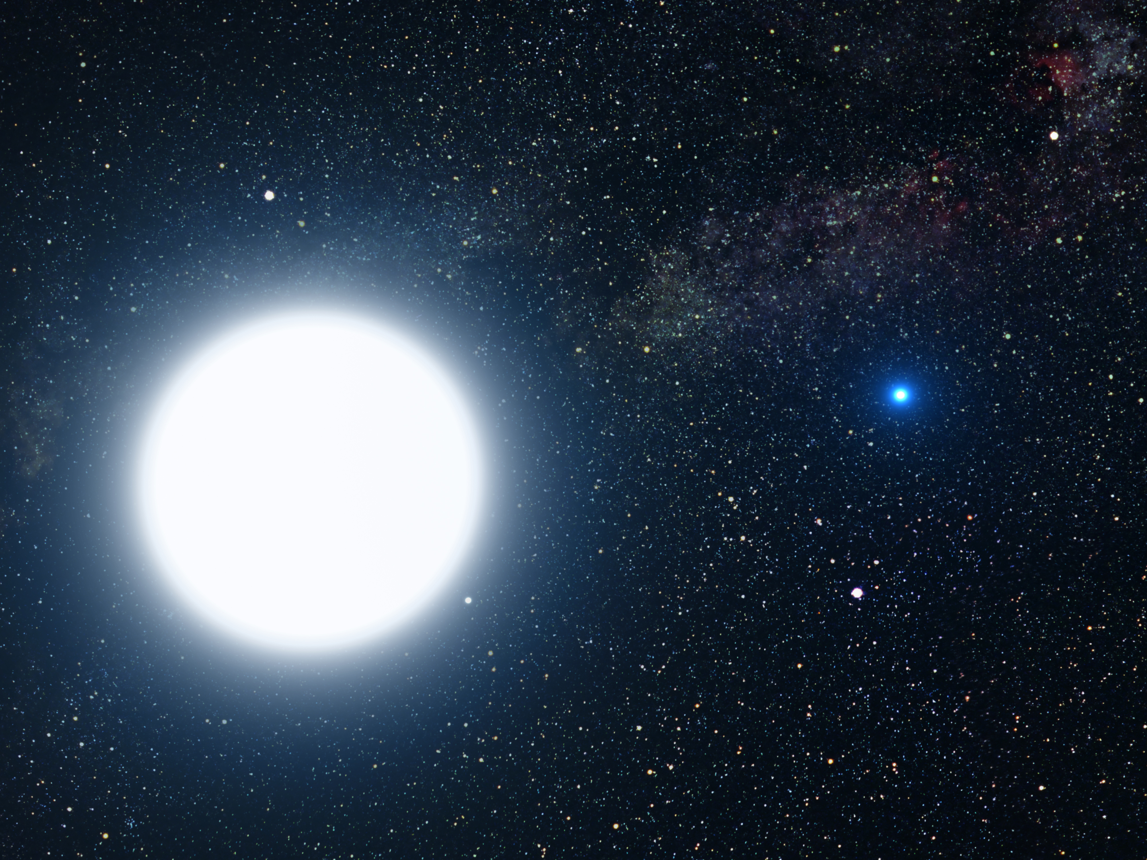 An Artist's Impression Of Sirius A And B