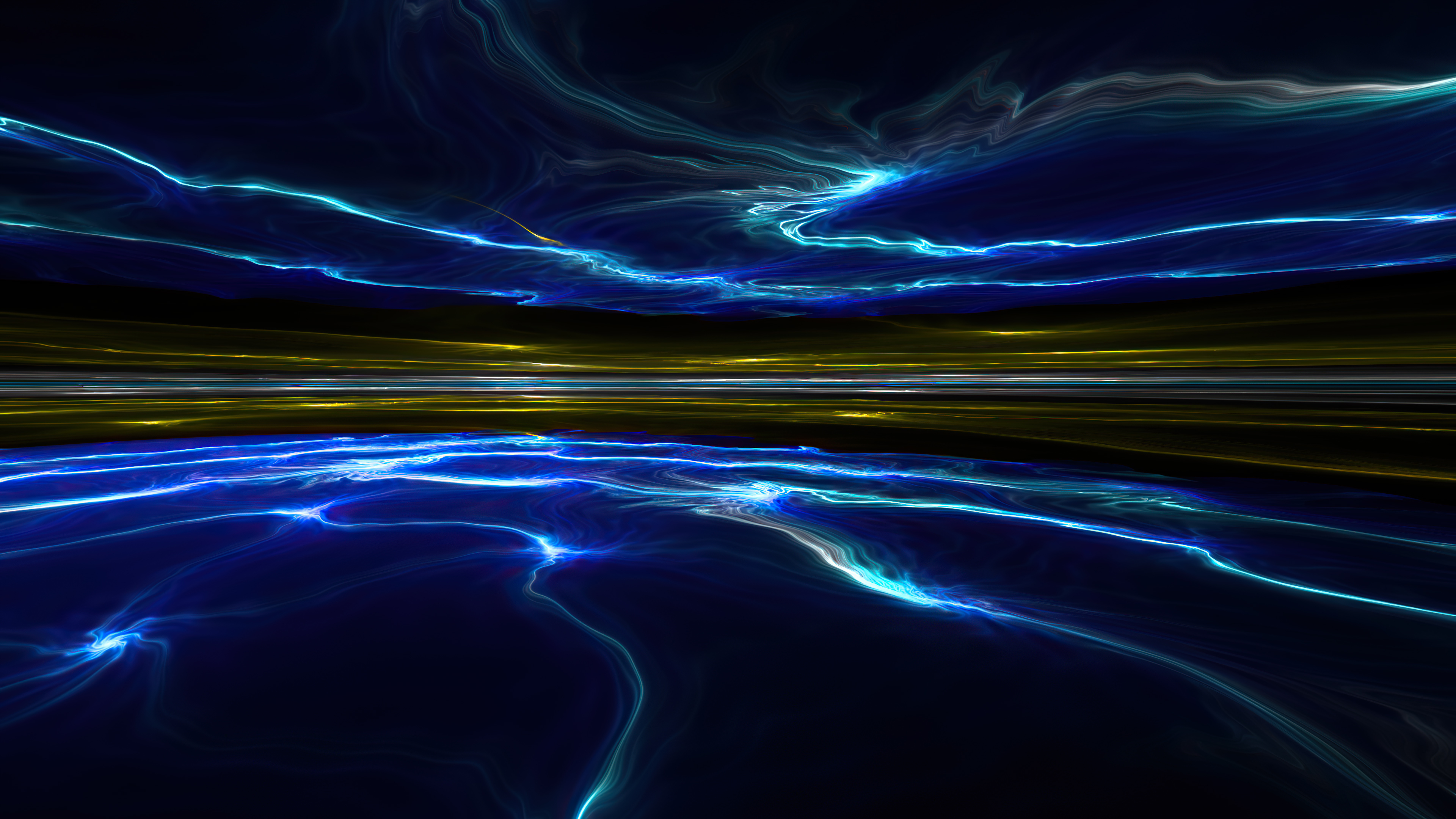 Glowing Sky And Water 4K , HD 4k Wallpaper, Image, Background, Photo and Picture