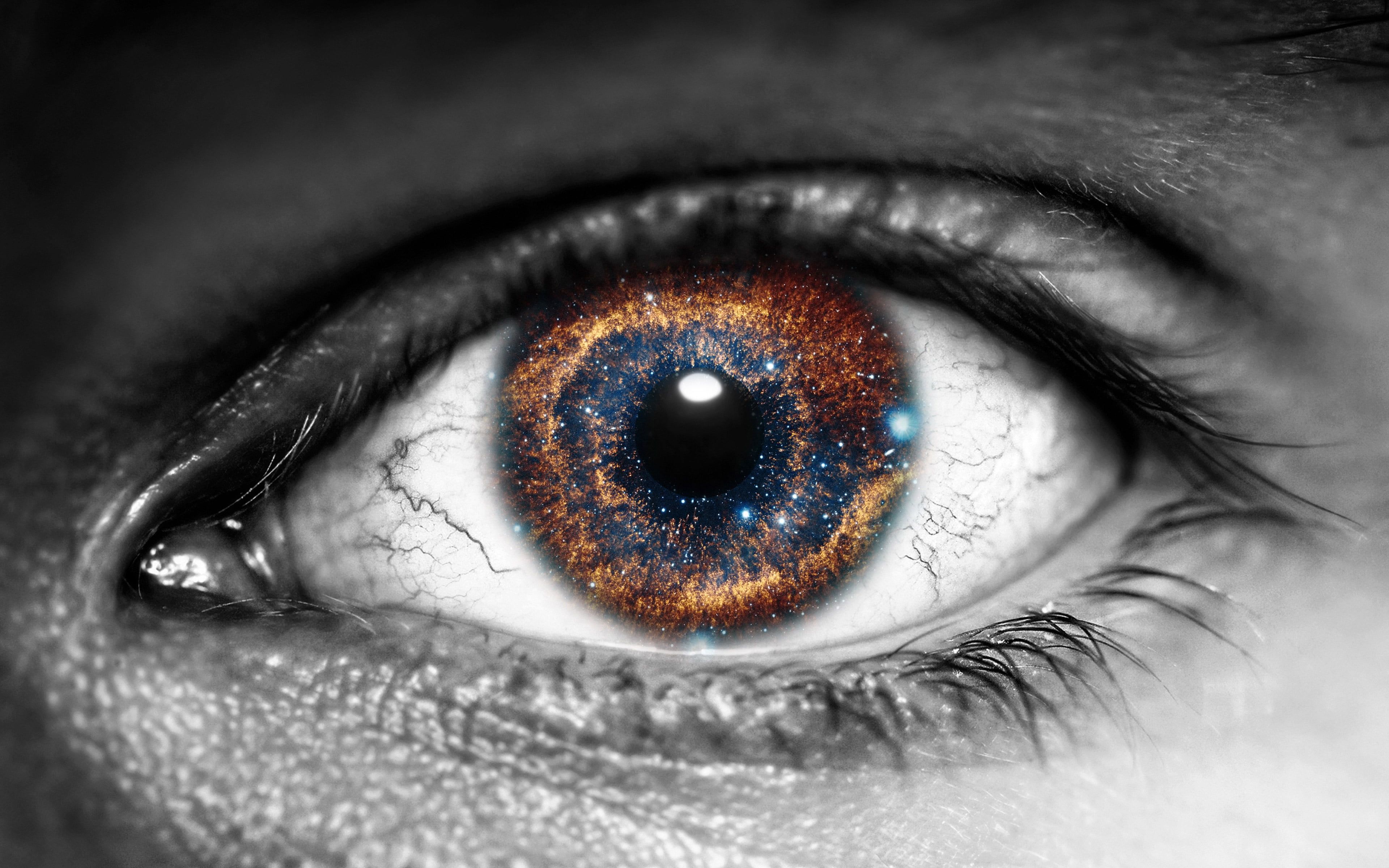 Eyes wallpaper, Galaxy eyes, Mysterious