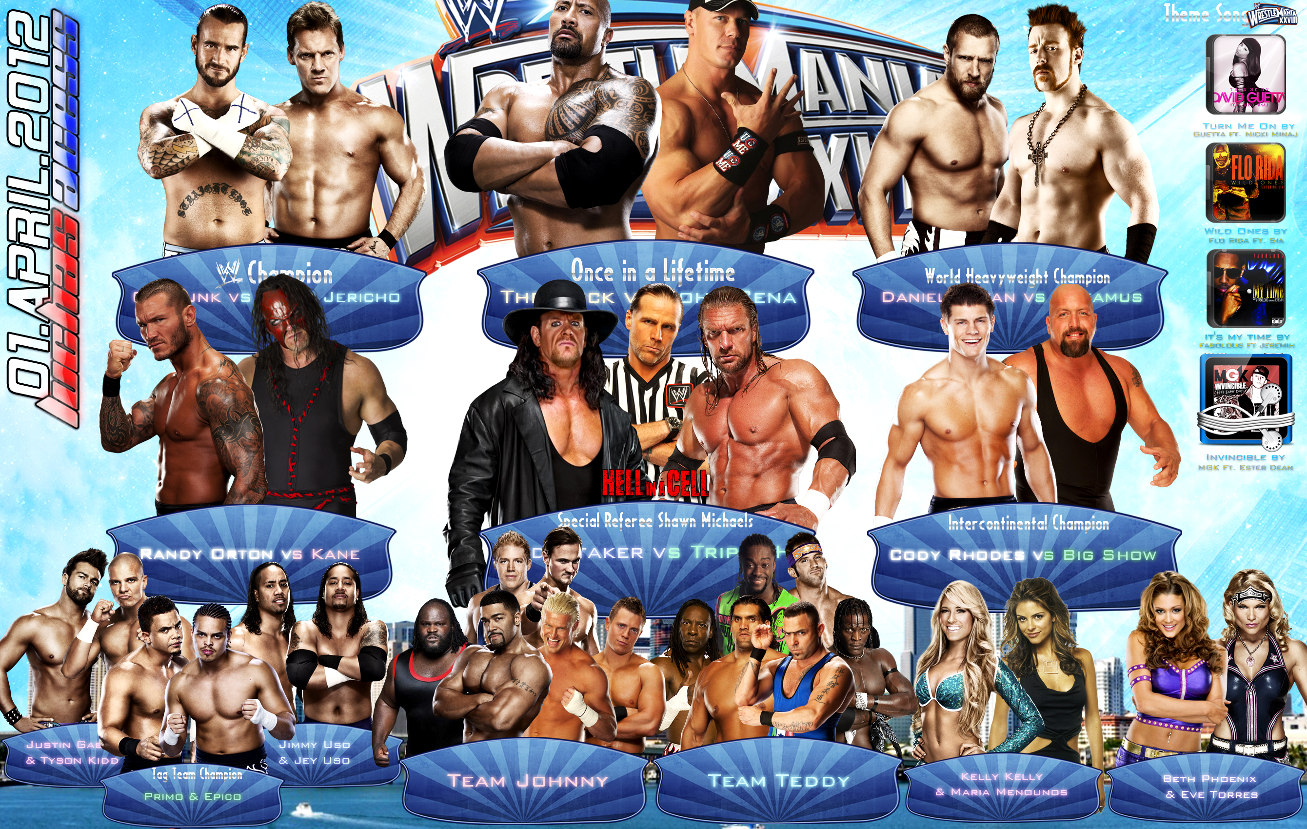 Wallpaper WrestleMania XXVIII Cartelera