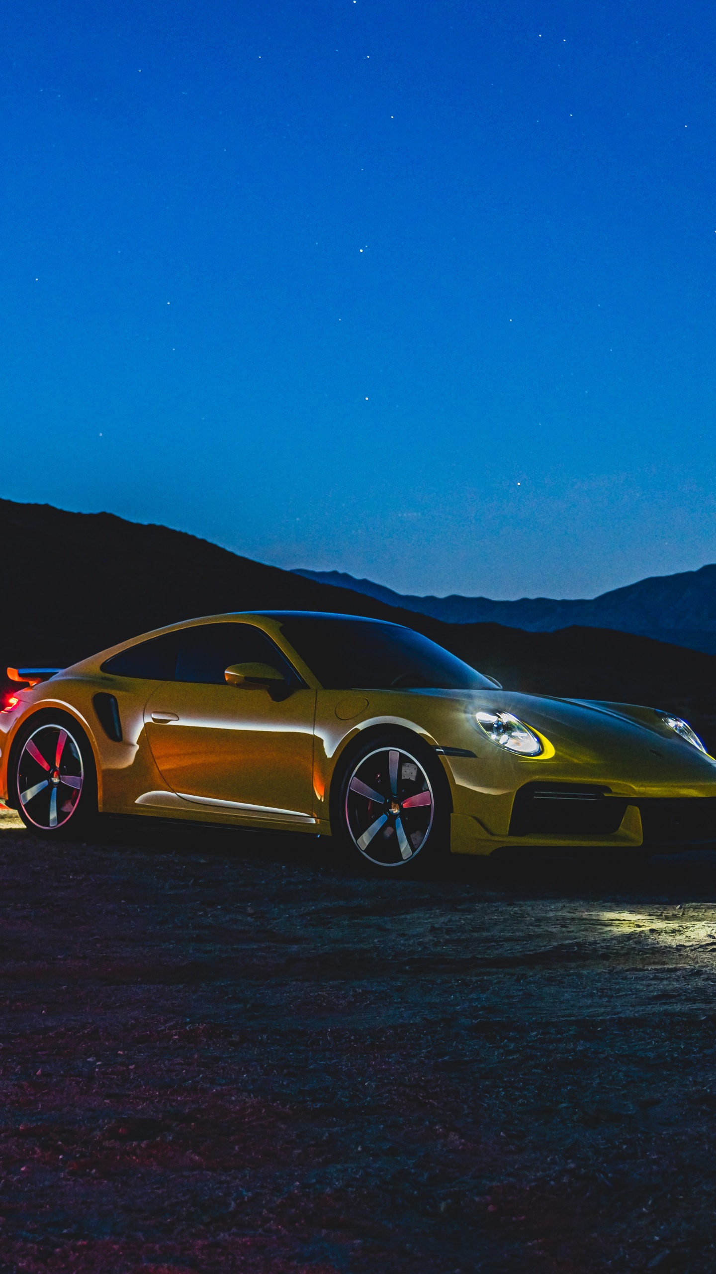 Porsche 911 Turbo Wallpaper 4K, Night