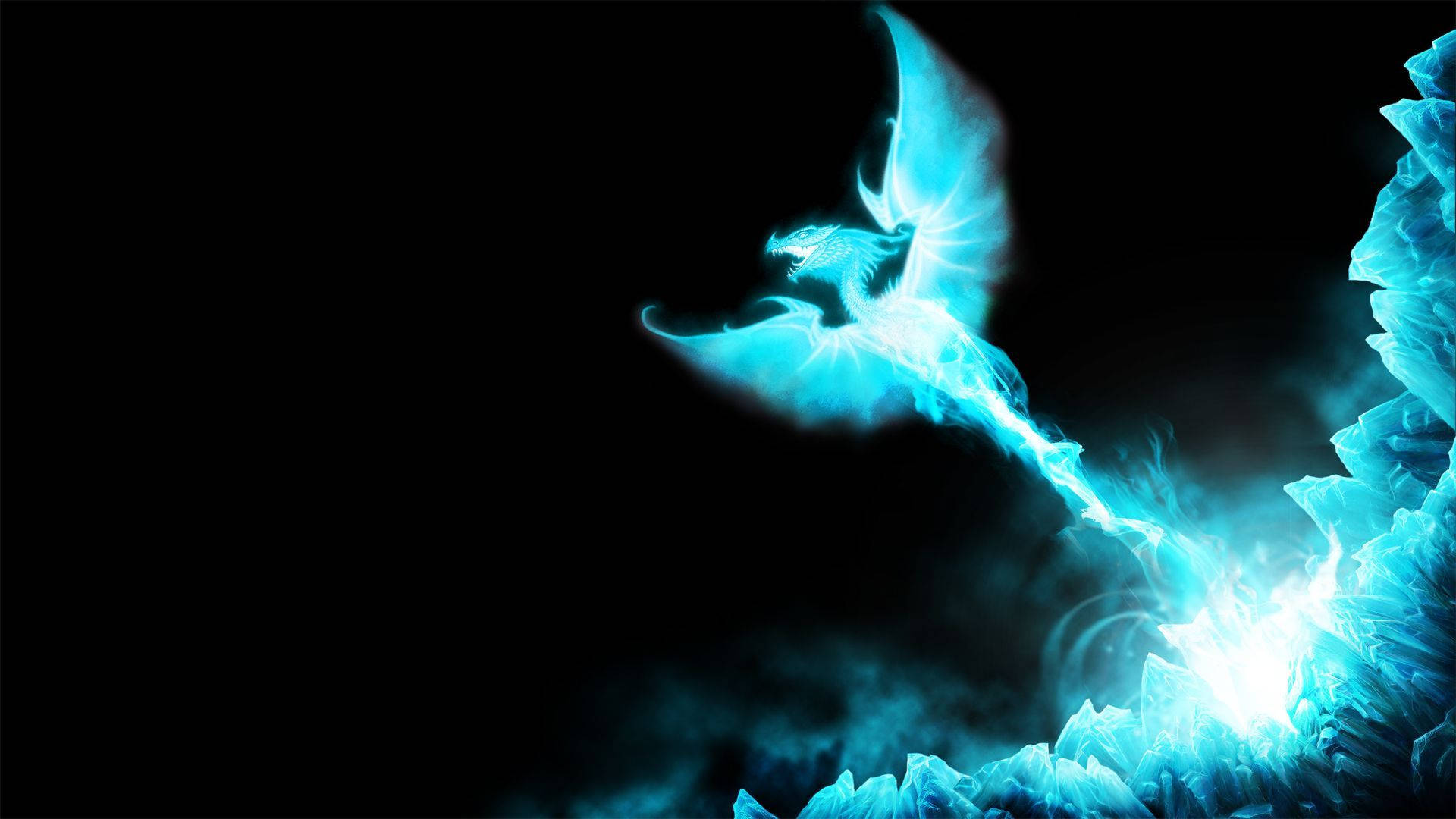 Download Radiant Ice Dragon Wallpaper