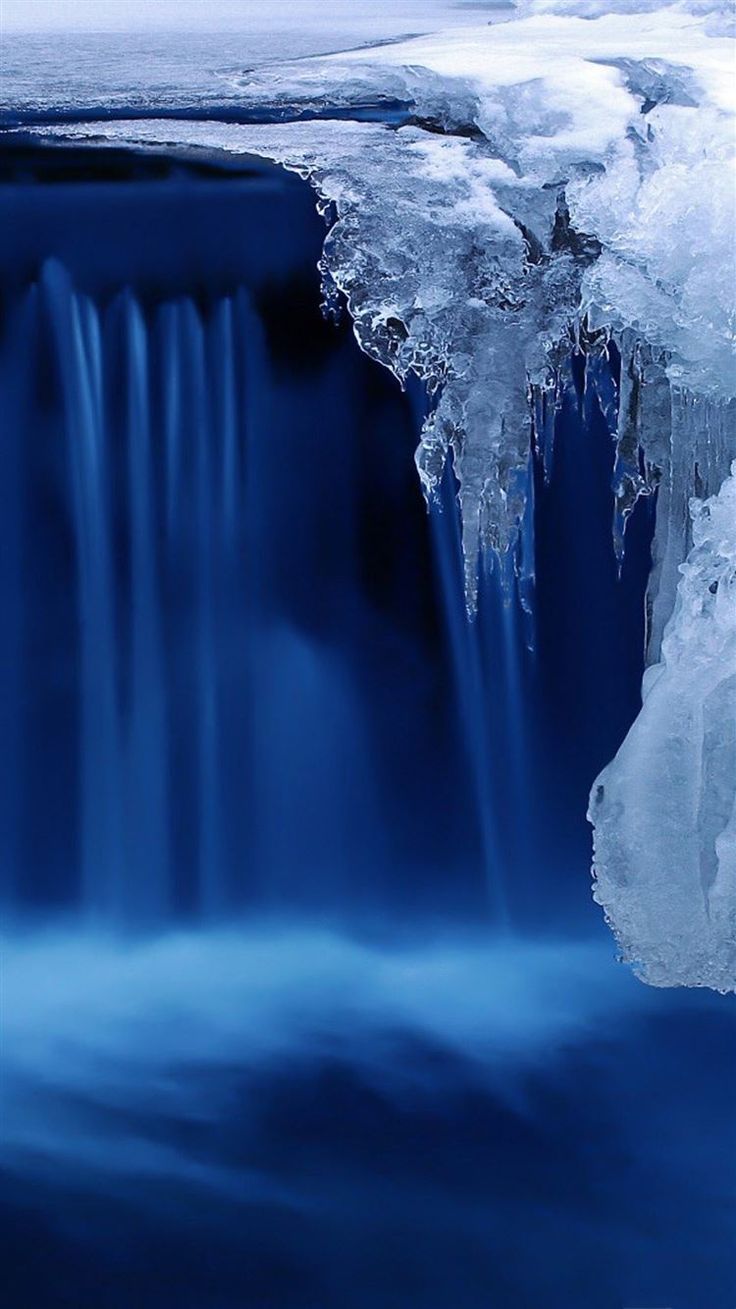 Nature Frozen Ice Waterfall #water #ice