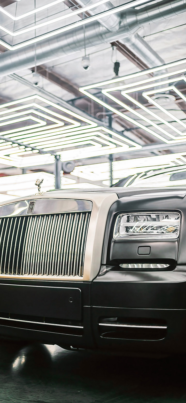 Black And Silver Rolls Royce Phantom 4K