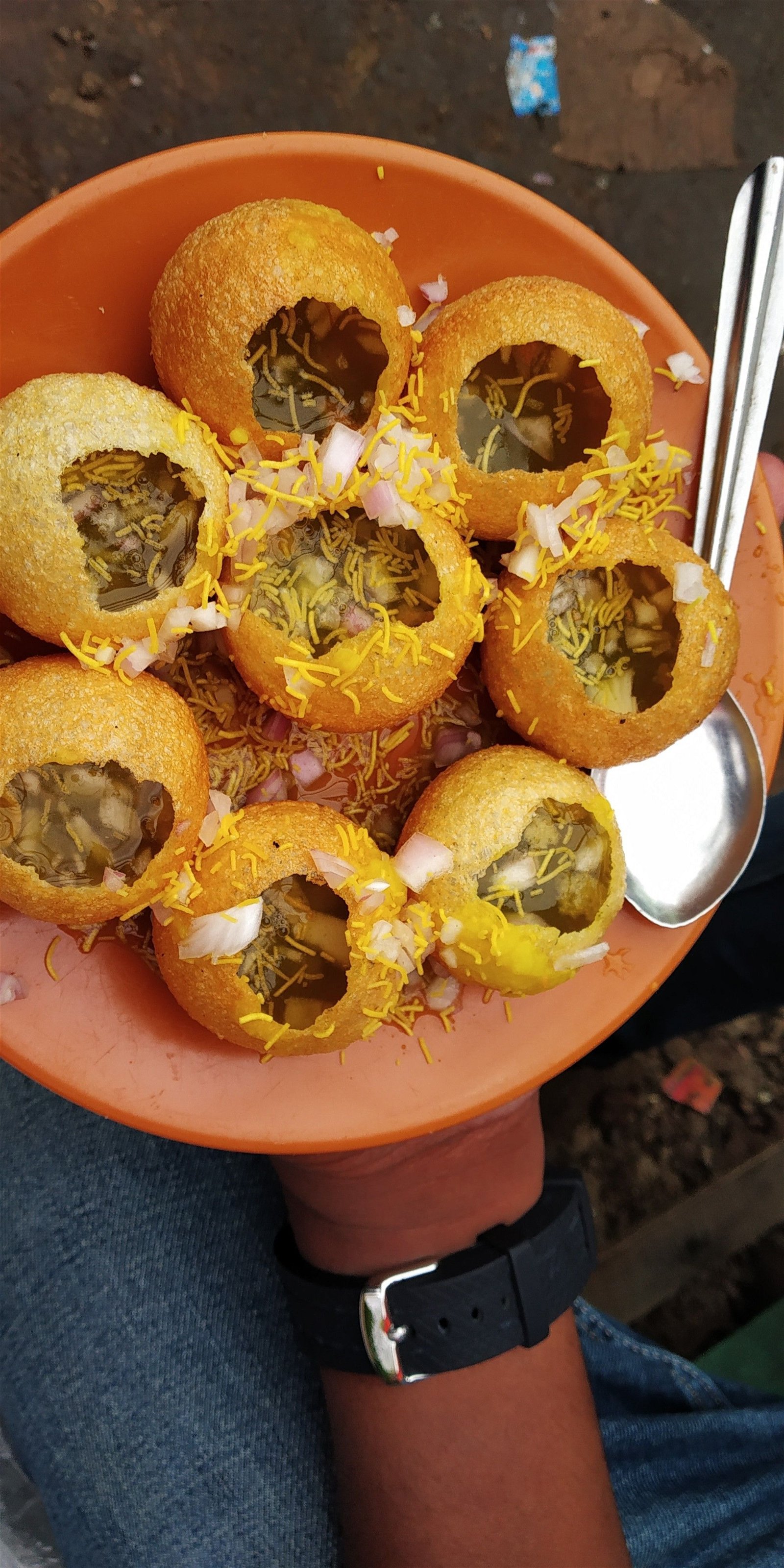 Street Food Pani Puri Wallpaper