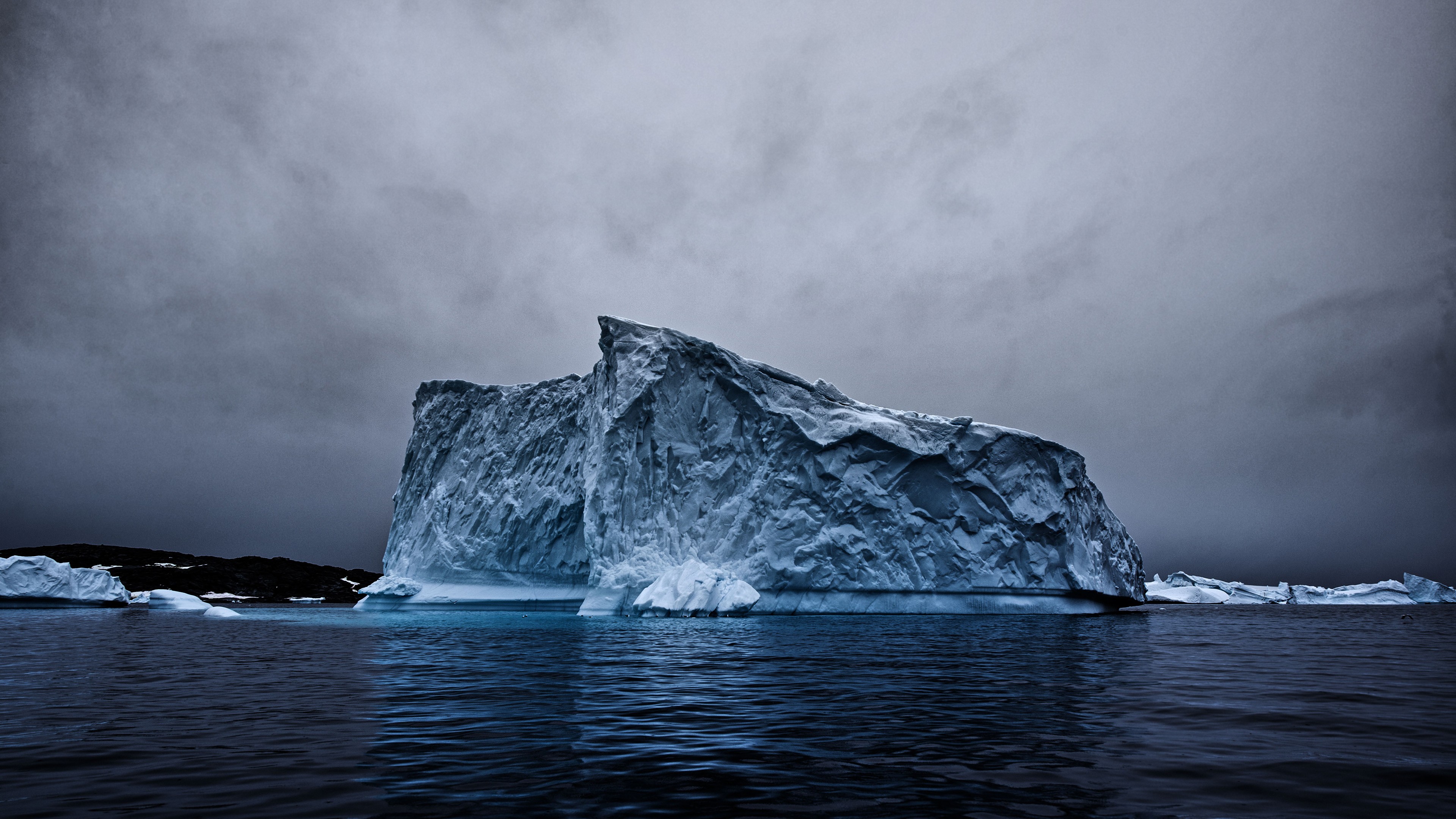 nature, landscape, ice, iceberg, snow