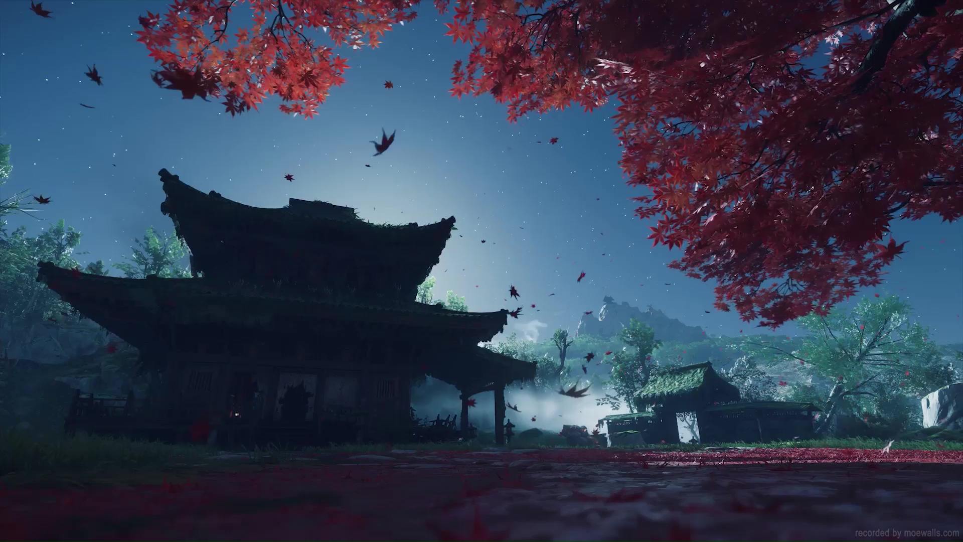 Temple Autumn Tree Ghost Of Tsushima
