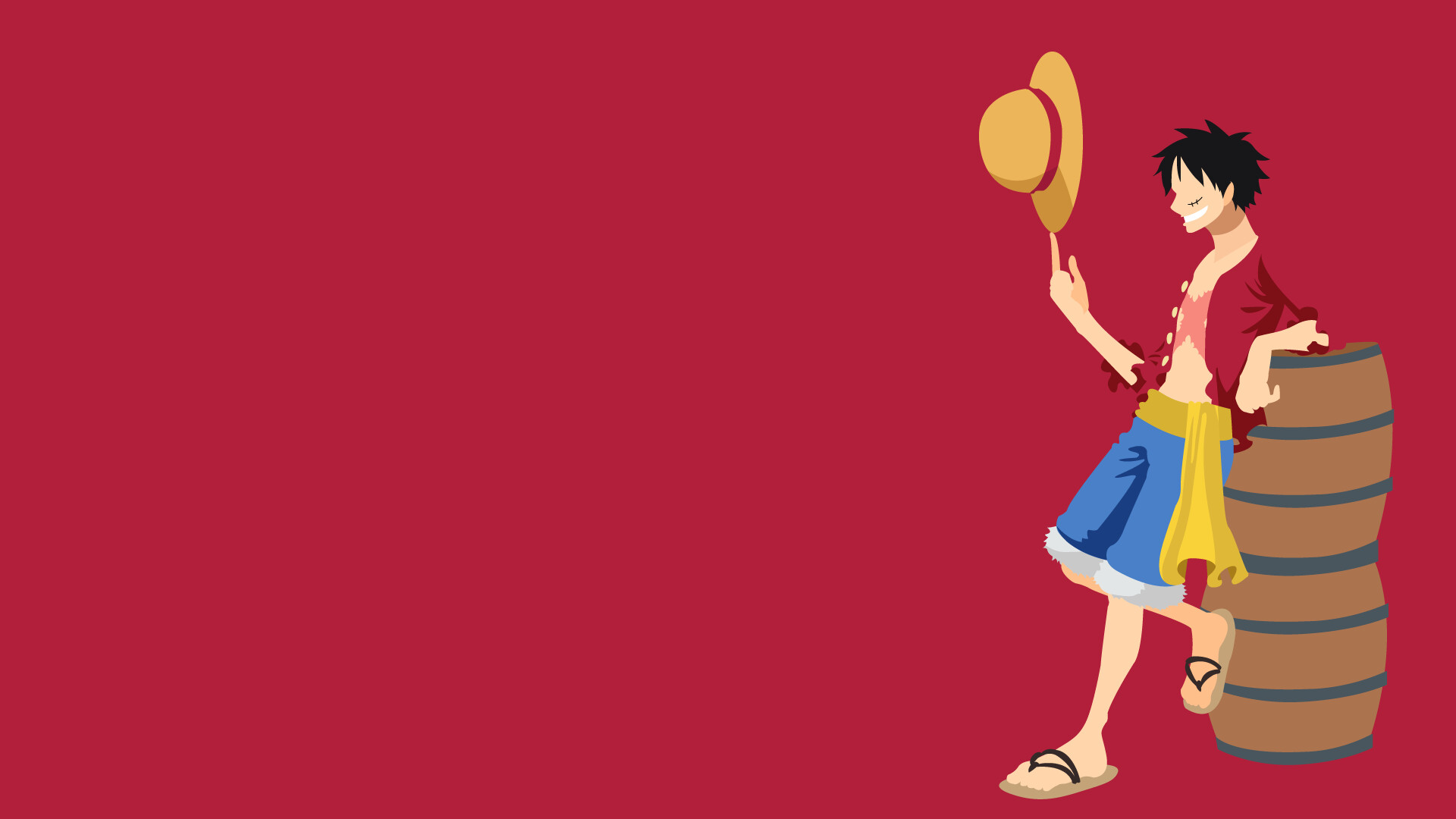 Luffy Minimalist Wallpaper