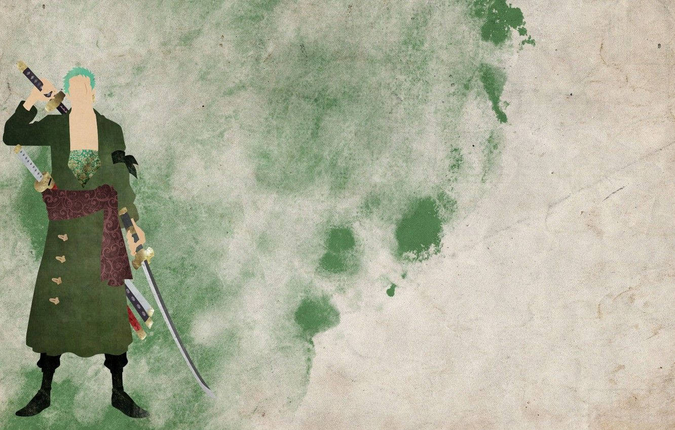 Zoro HD Minimalist Painting Wallpaper