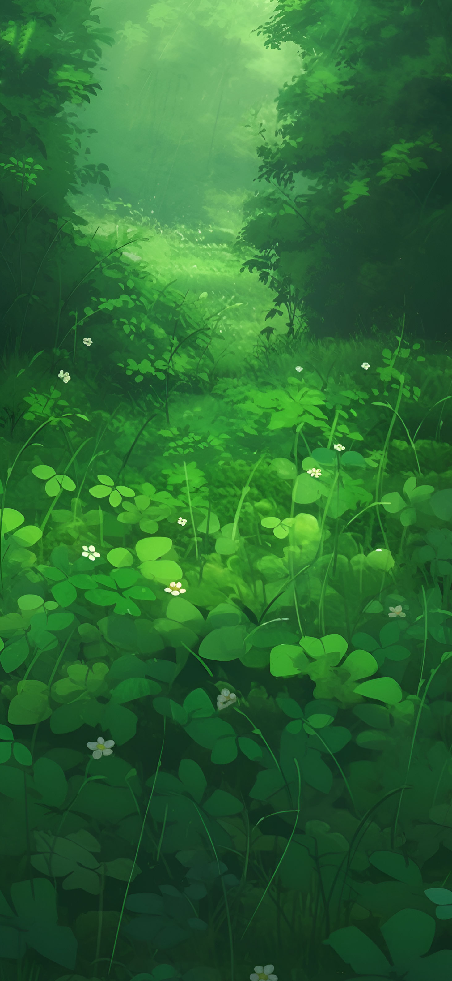 Scenic Green Meadow Nature Wallpaper