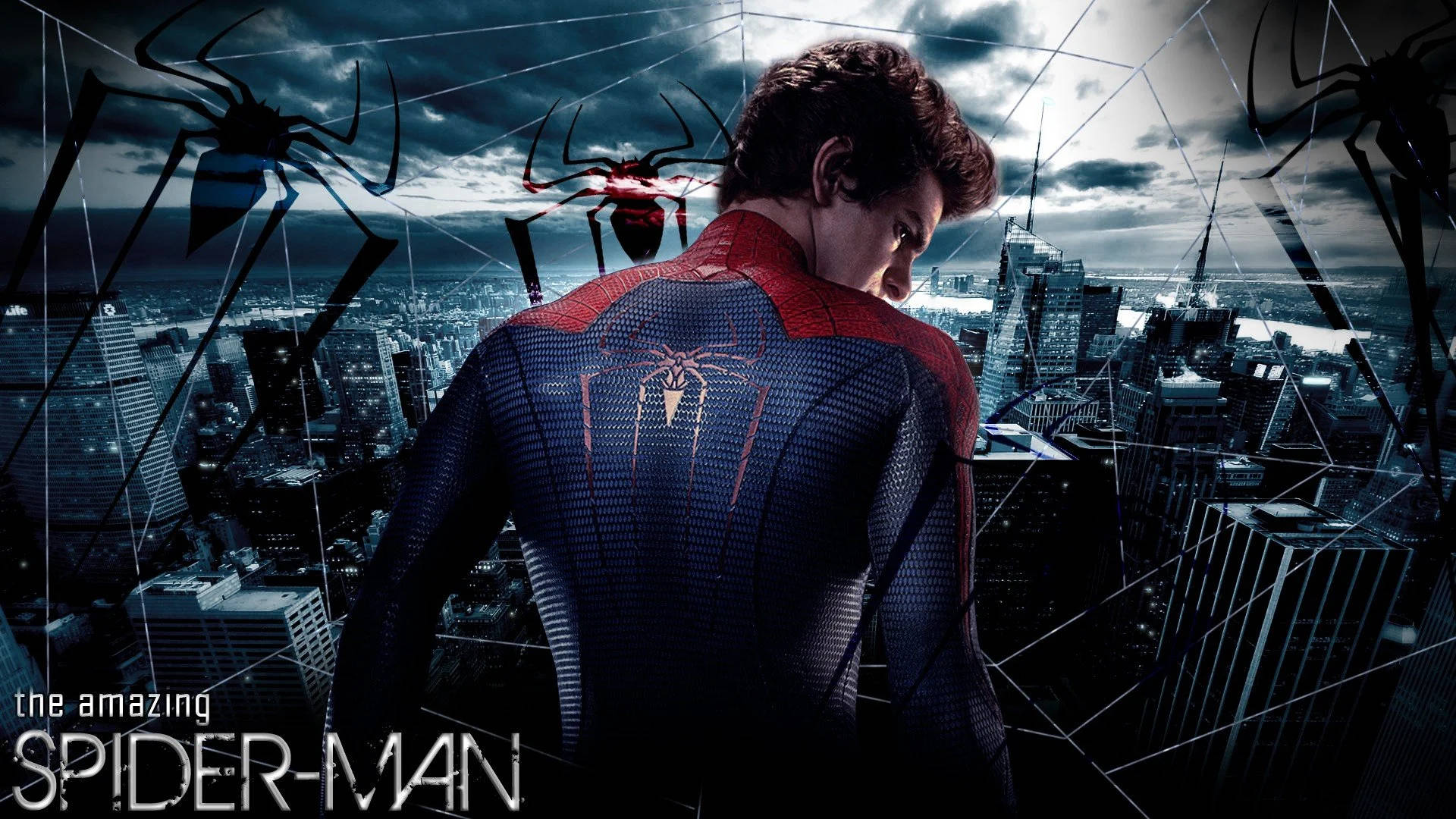 Andrew Garfield Back Pose Wallpaper